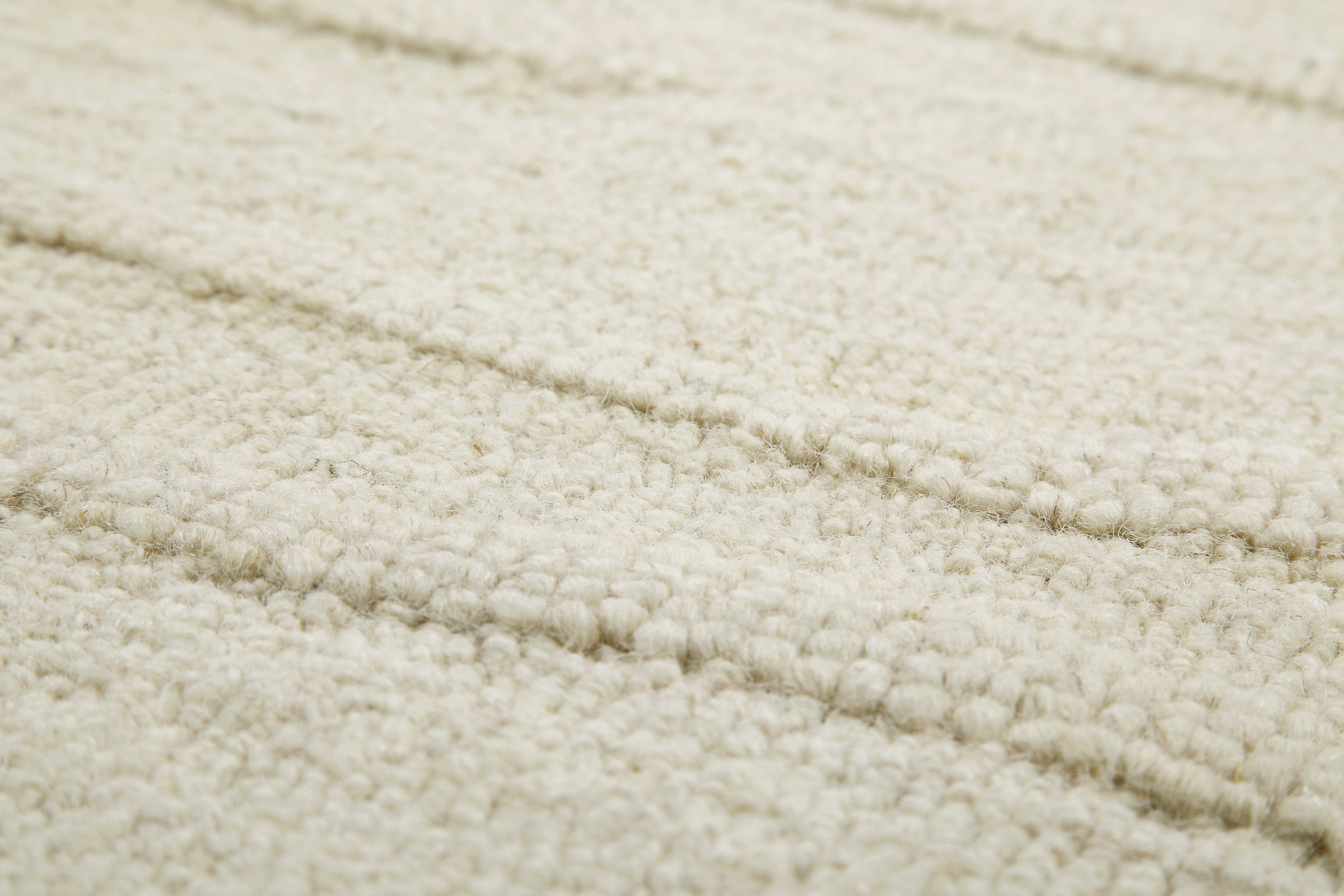 Wecon home Wollteppich »Hamptons TWENTY«, rechteckig, 15 mm Höhe, Läufer, Schurwolle, Kurzflor, Wohn- & Schlafzimmer, elegant, Streifen