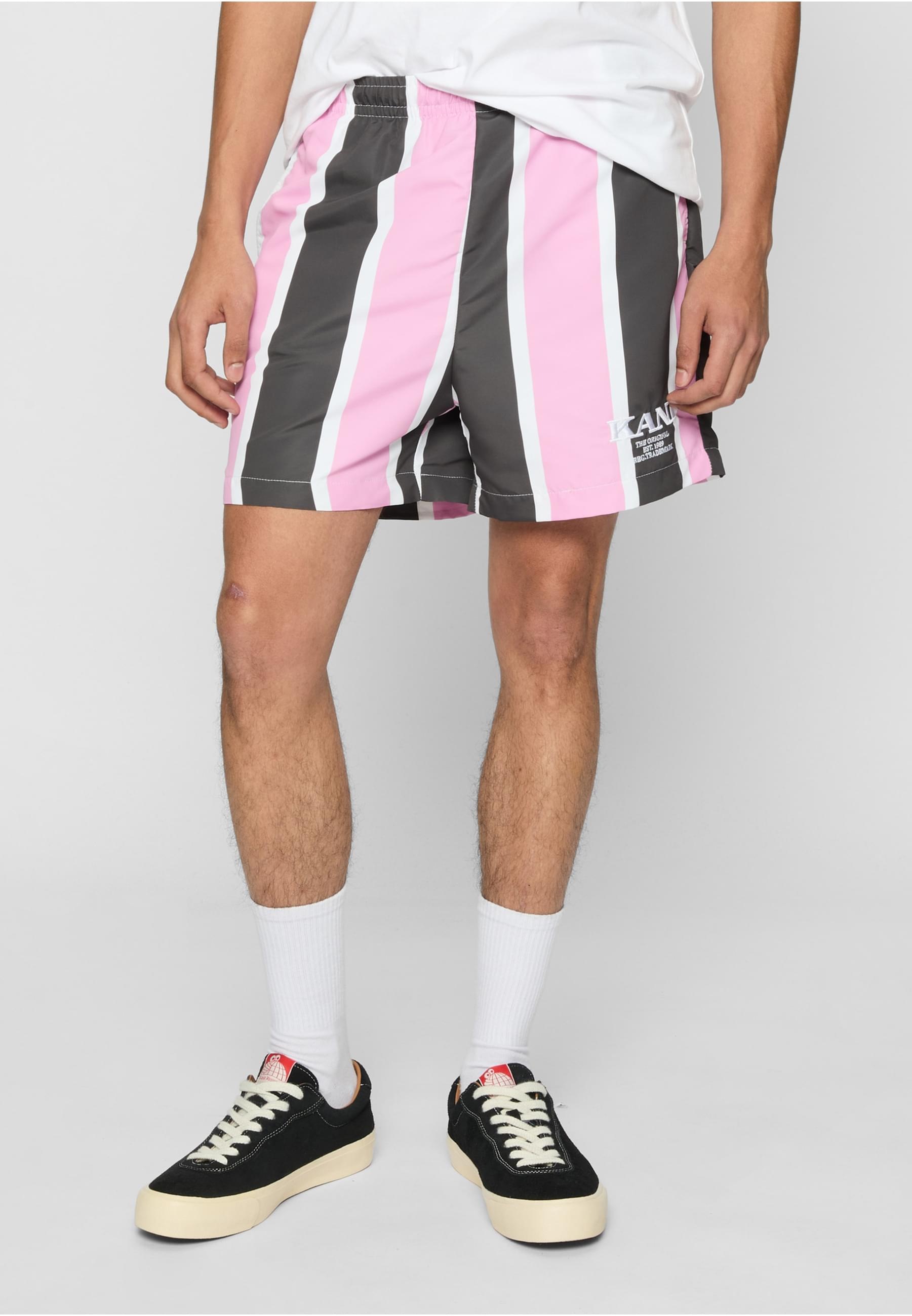 Karl Kani Badeshorts »Karl Kani Herren Retro Striped Boardshorts«