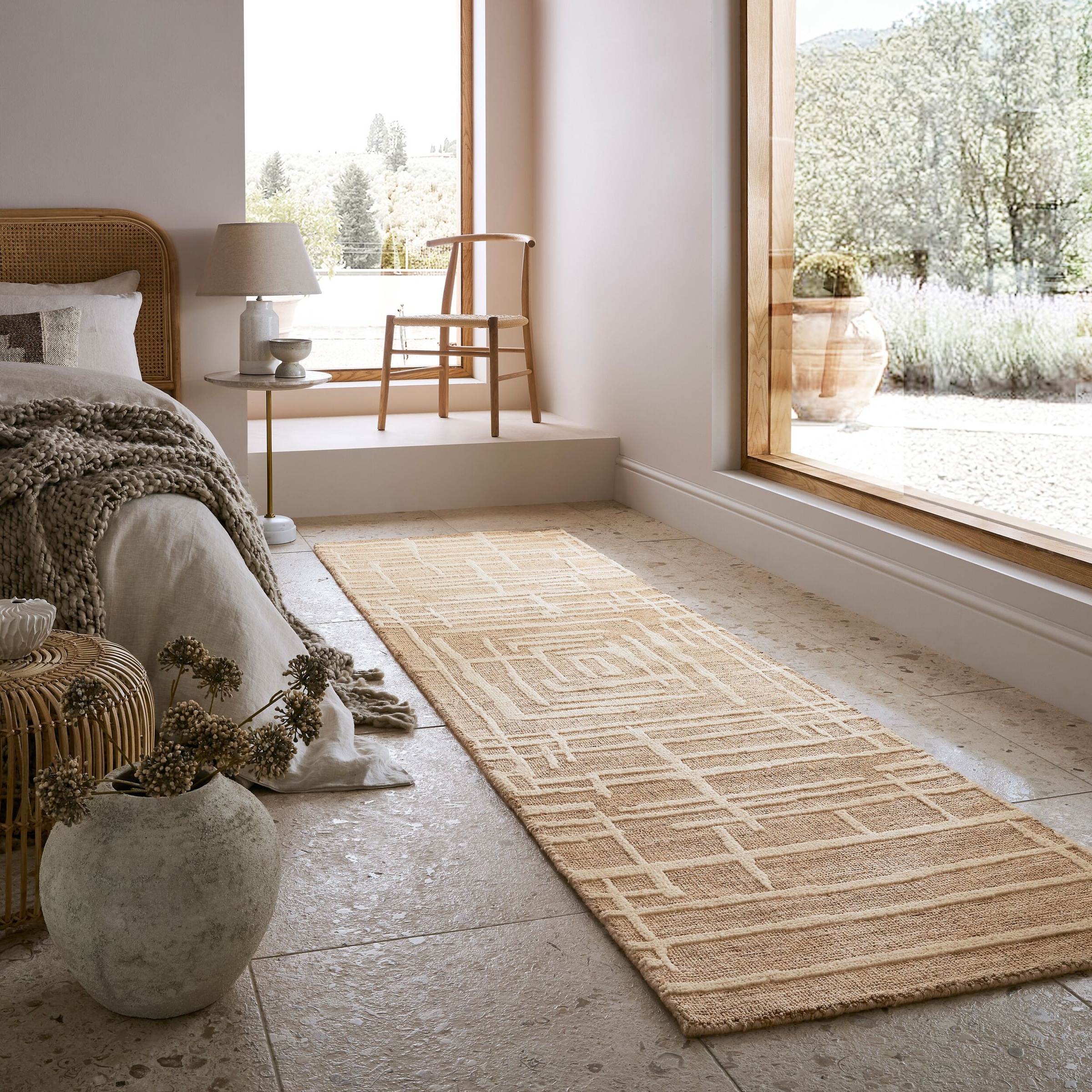 FLAIR RUGS Teppich »Elliot«, rechteckig, 12 mm Höhe, Hoch-niedriger Flor in Wolle-Optik