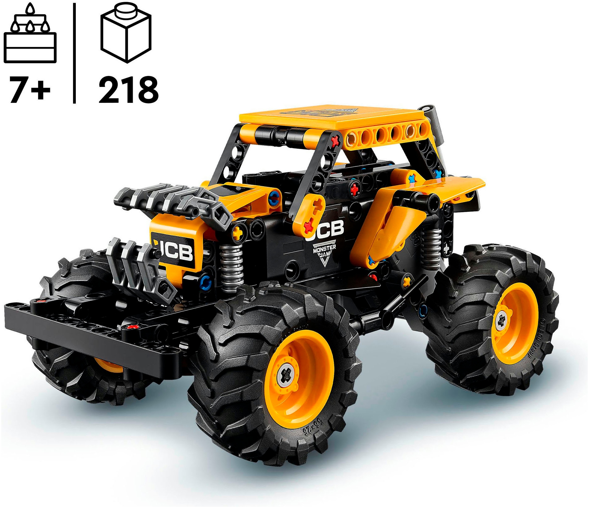 LEGO® Konstruktionsspielsteine »Monster Jam™ DIGatron™ (42199), LEGO Technic«, (218 St.), Made in Europe