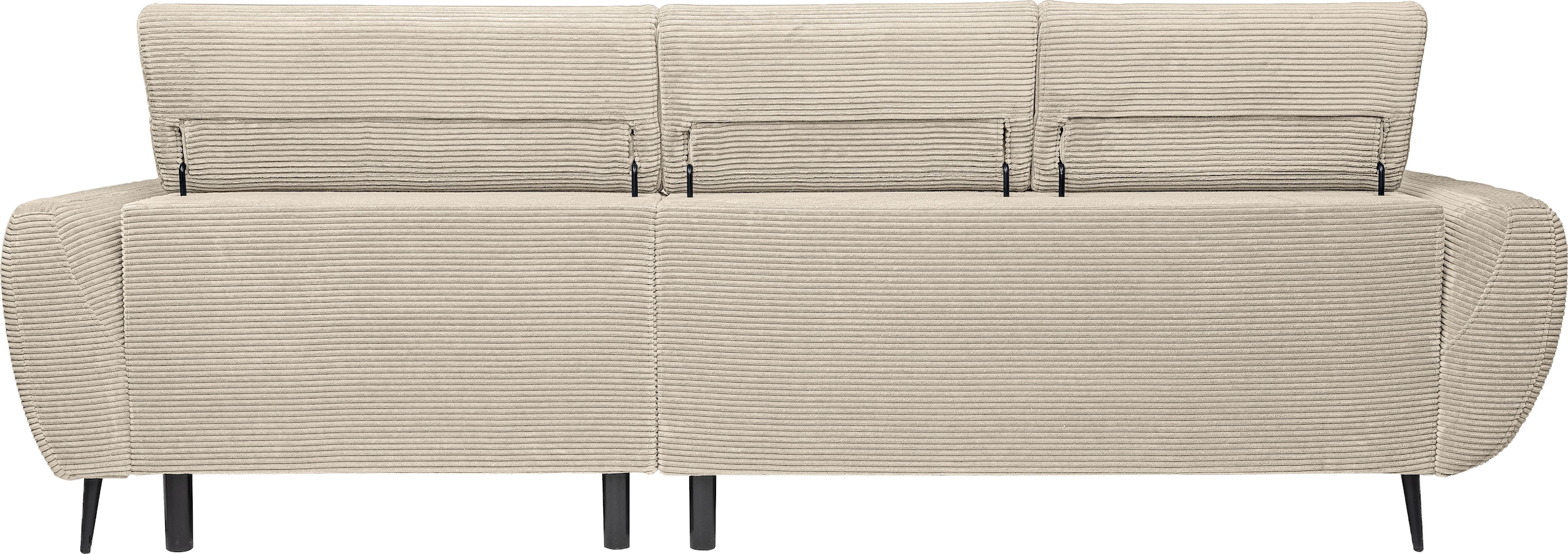 WERK2 Ecksofa »Alisson, mit elektrischer Sitztiefenverstellung, L-Form, Breite 277 cm«, Alisson – flexibler Komfort mit modernem Design und smarten Details.