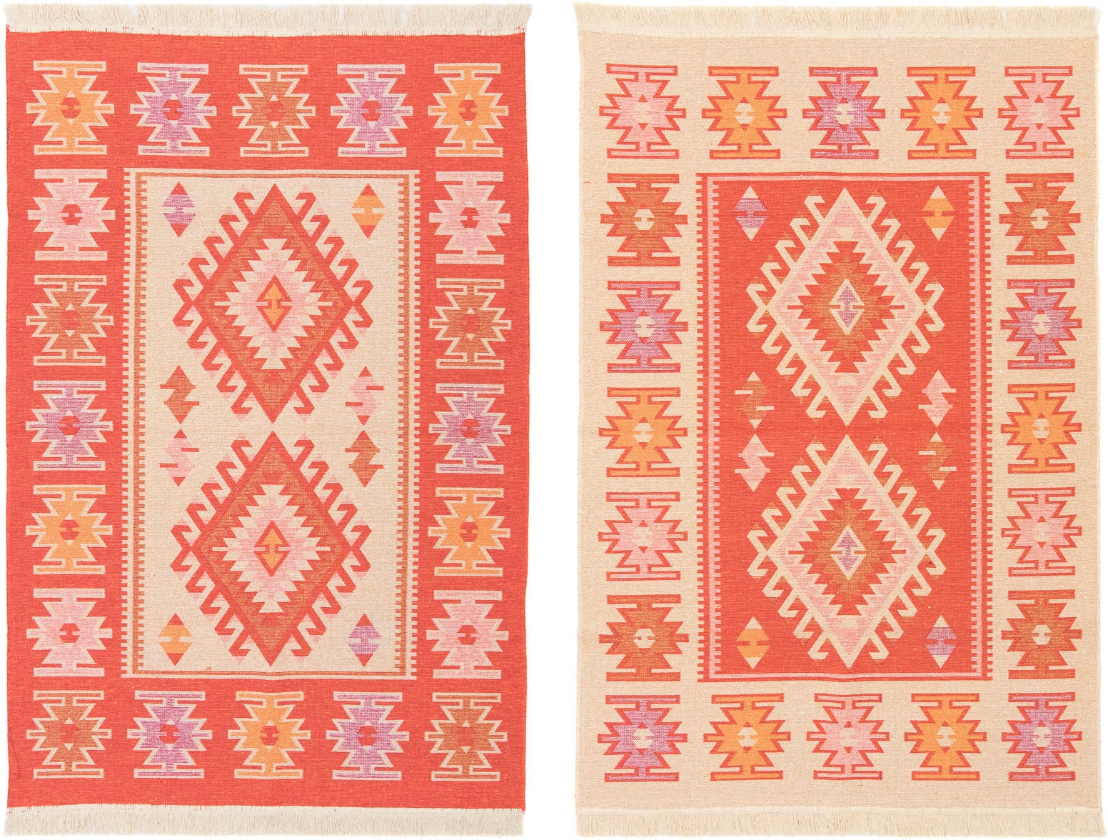 morgenland Wollteppich »Kelim Teppich - Trendy »Ariz« Rechteckig«, rechteckig, 0,5 mm Höhe, Flachgewebe