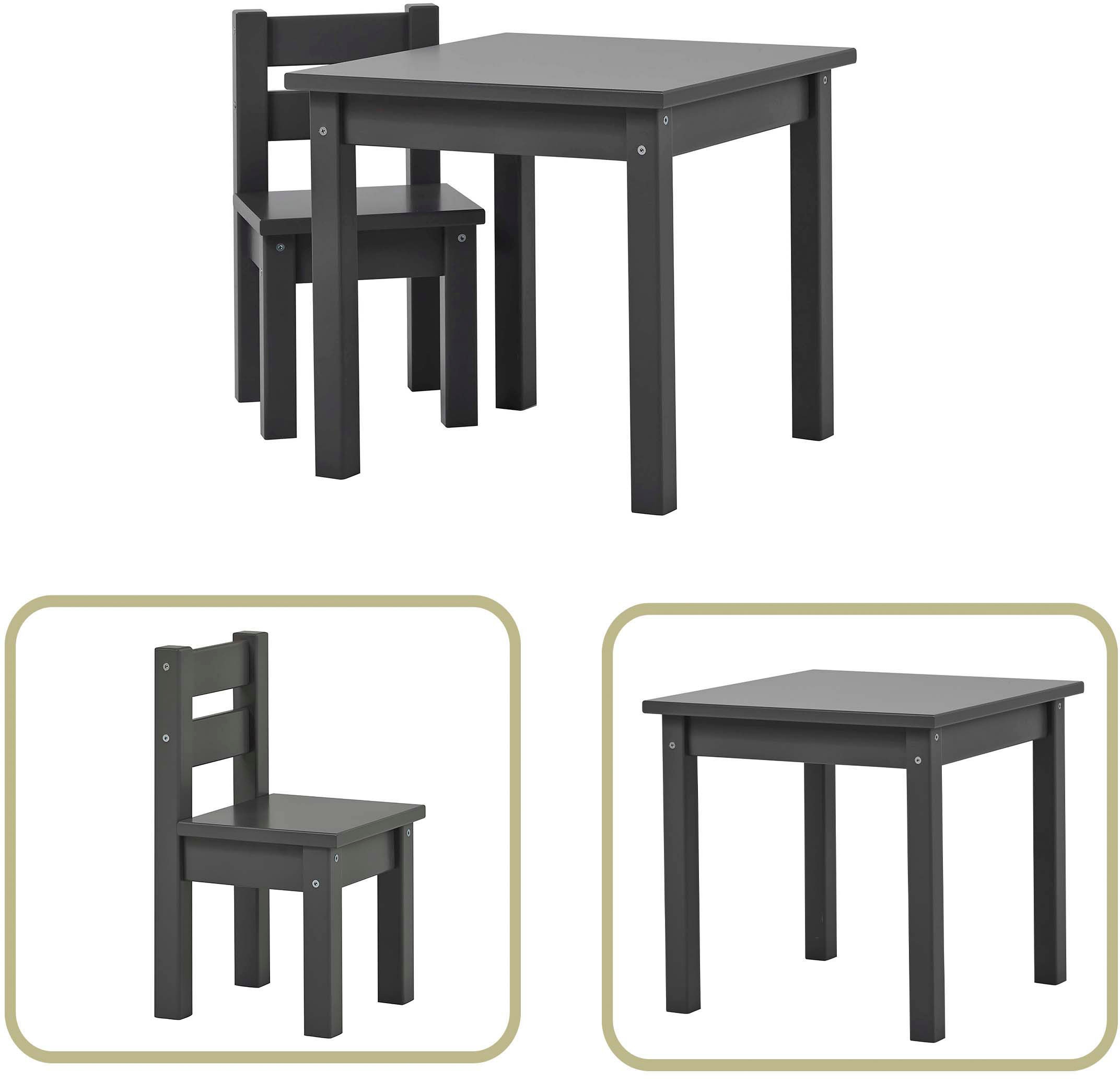 Hoppekids Kindersitzgruppe »MADS Kindersitzgruppe« Set, 1 Tisch, 1 Stuhl, 2 günstig online kaufen