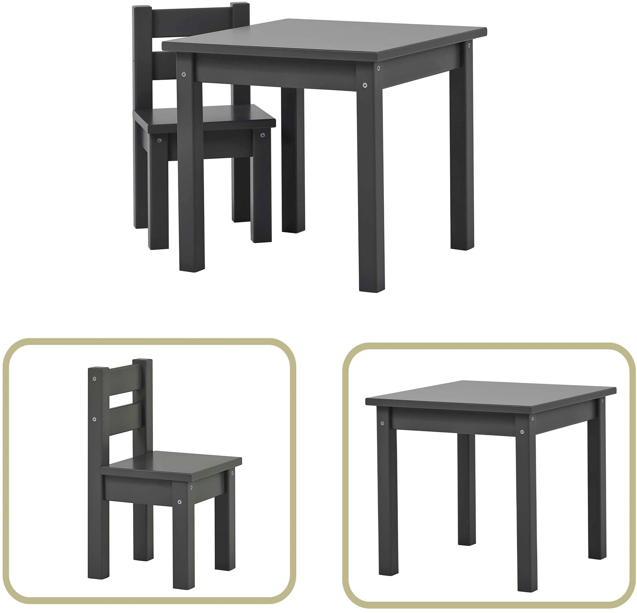 Hoppekids Kindersitzgruppe »MADS Kindersitzgruppe«, (Set, 2 tlg., 1 Tisch, günstig online kaufen