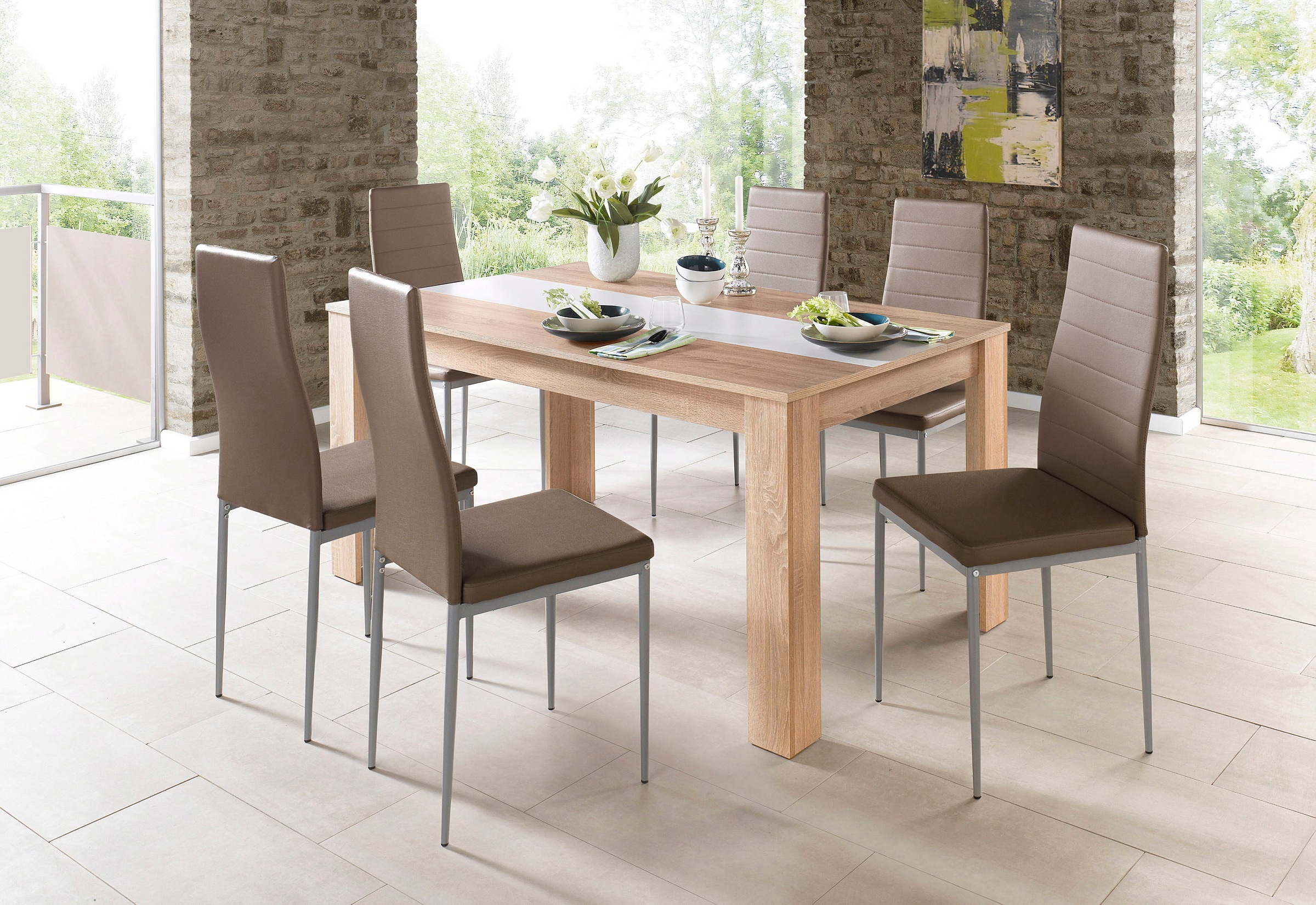 Home affaire Esszimmerstuhl »Pluto«, (Set), 2 St., Kunstleder, Bezug in Kun günstig online kaufen