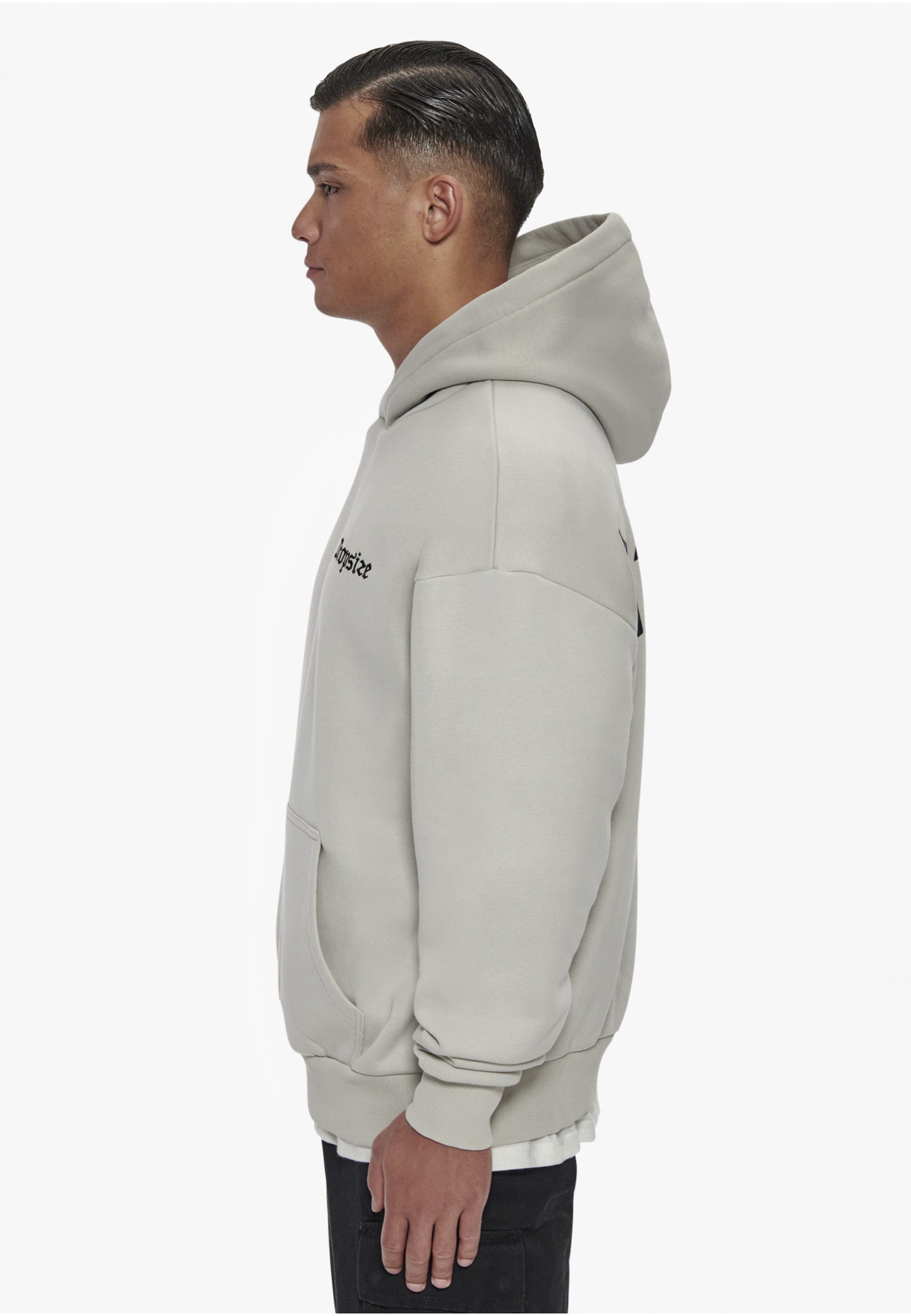 Dropsize Kapuzenpullover »Dropsize Herren Heavy Oversize Puffer Logo Backprint Hoodie« 1 Stk.