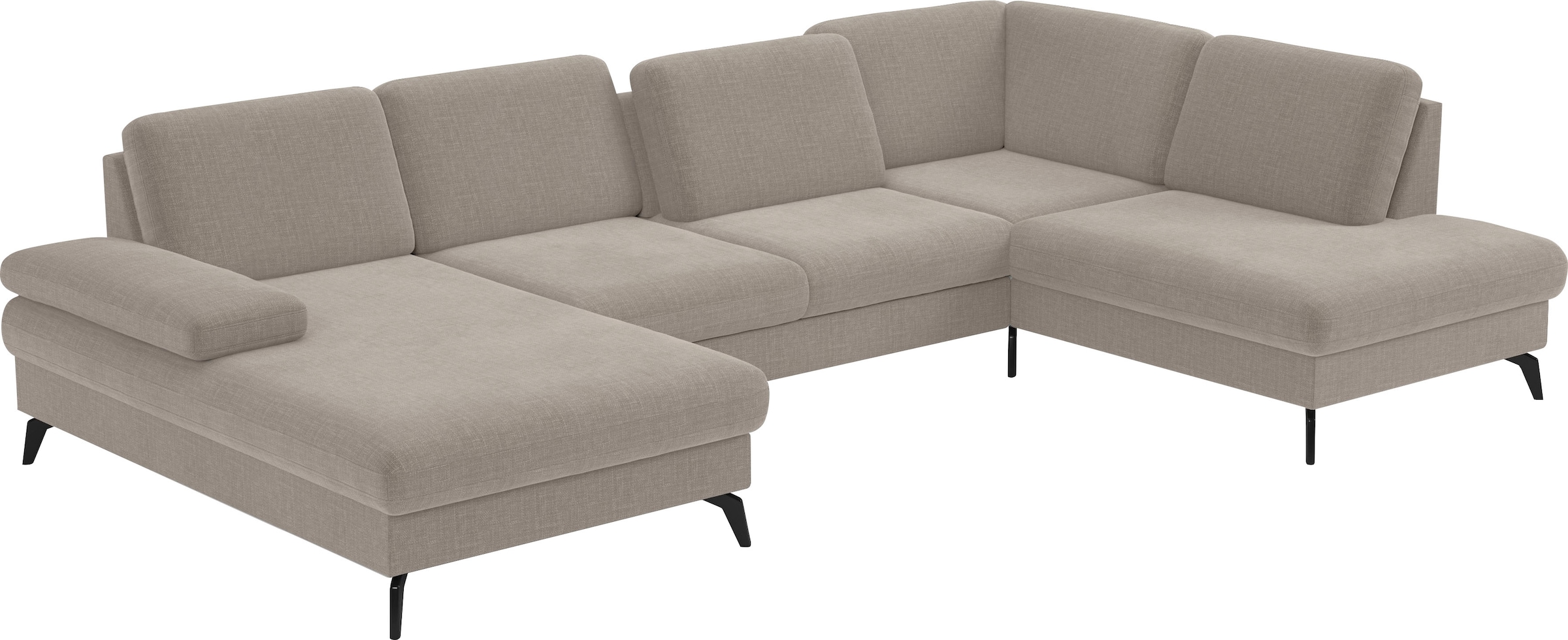 sit&more Wohnlandschaft »Morris U-Form, inkl. Sitztiefenverstellung«, wahlweise mit Armteilverstellung, Bettfunktion & Bettkasten