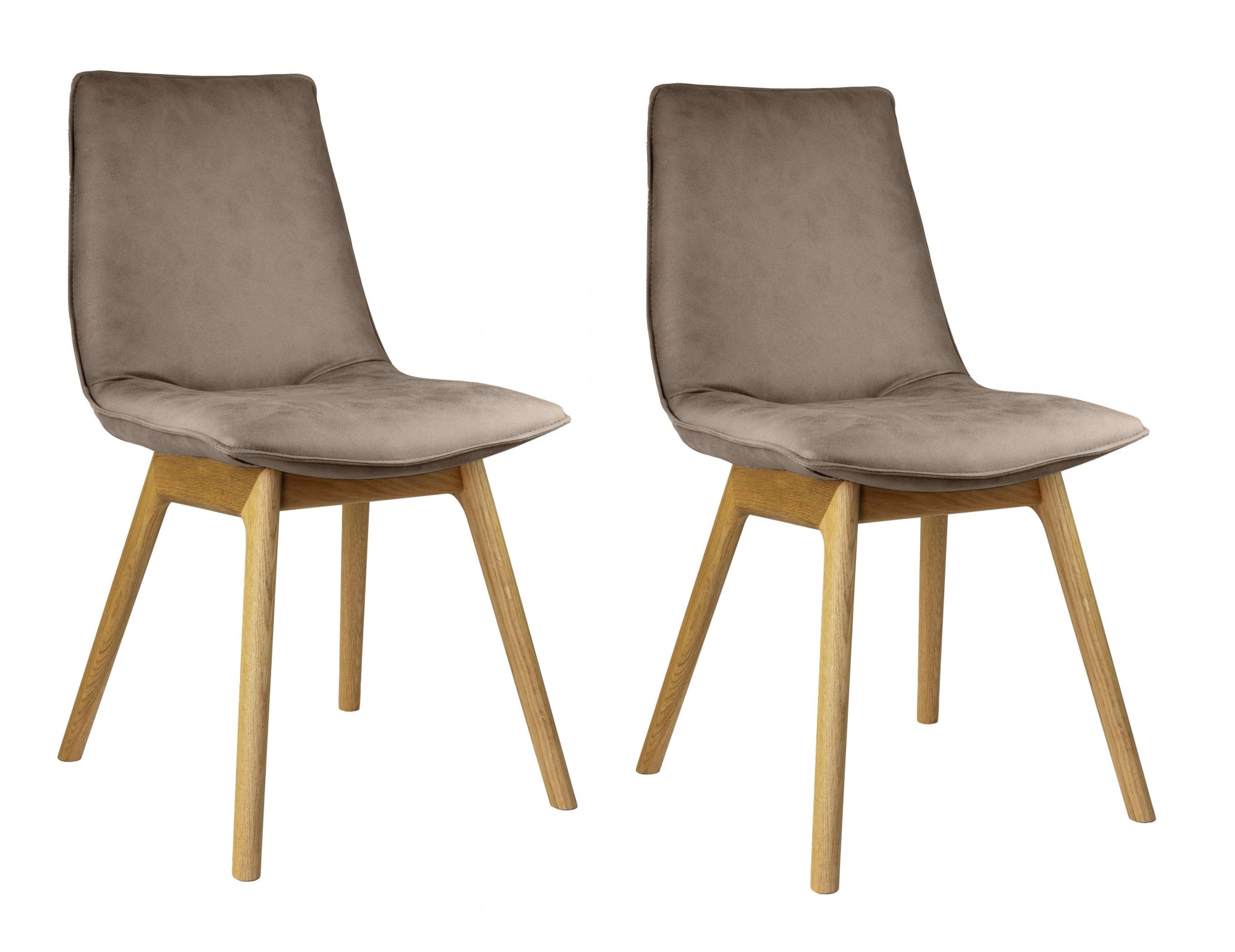 andas Esszimmerstuhl »Ramon«, (Set), 2 St., Microfaser, mit Massivholzbeine günstig online kaufen