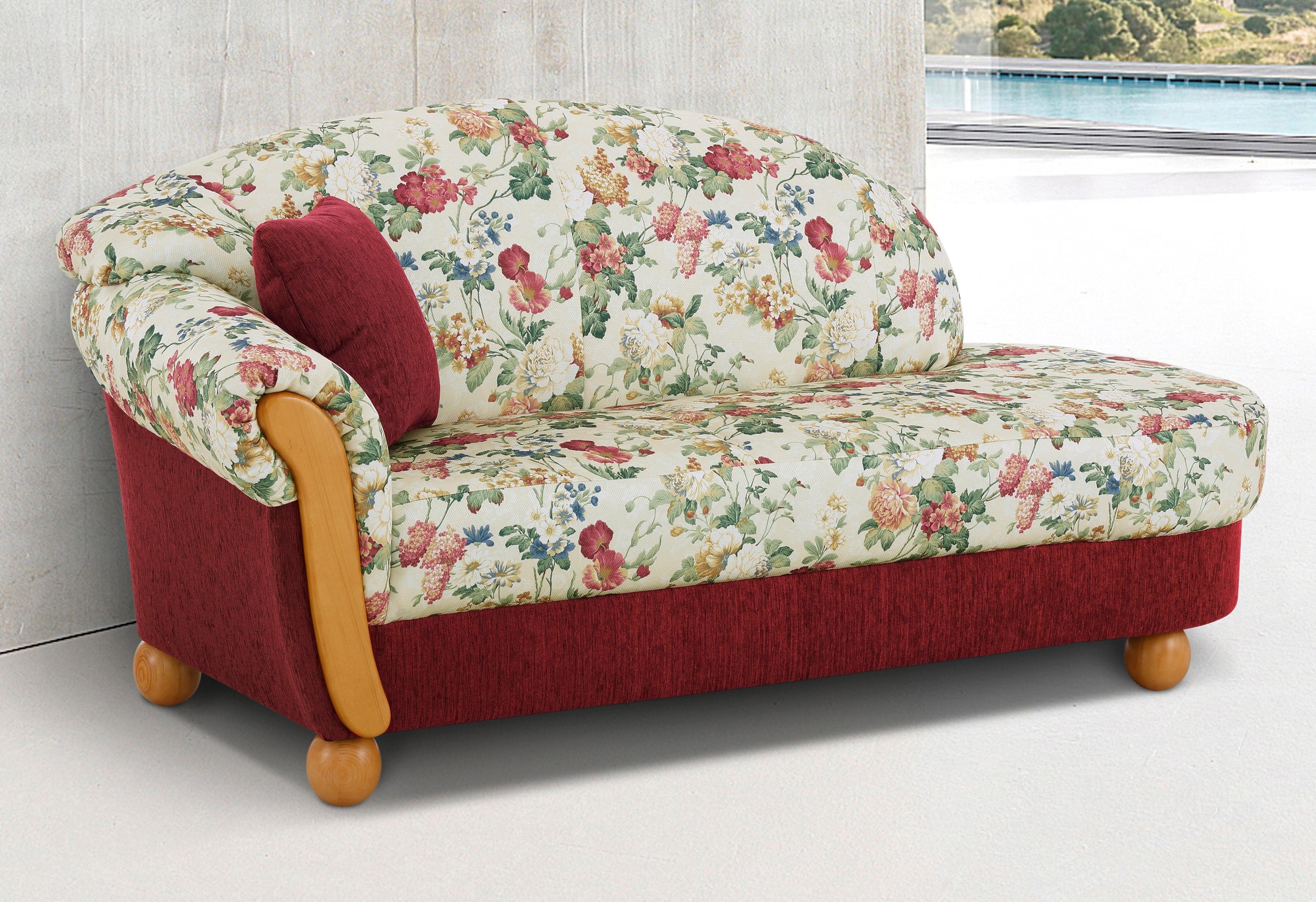 Home affaire Ottomane »Milano, bequemes solitär Sofa im Landhaus-Stil, B/T/ günstig online kaufen