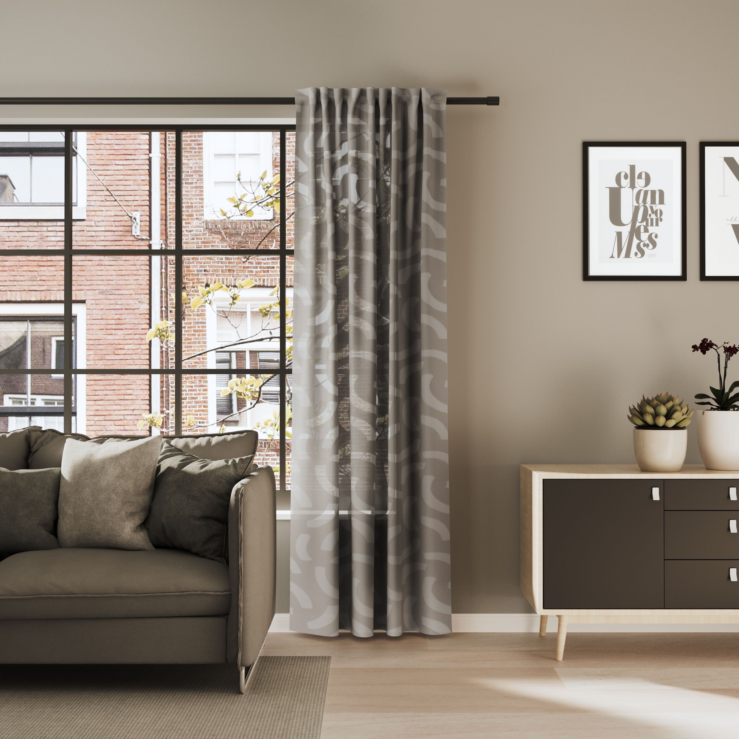 Neutex for you! Vorhang »CASALI« Multifunktionsband 1 Stk. tlg. Allover-Mus günstig online kaufen