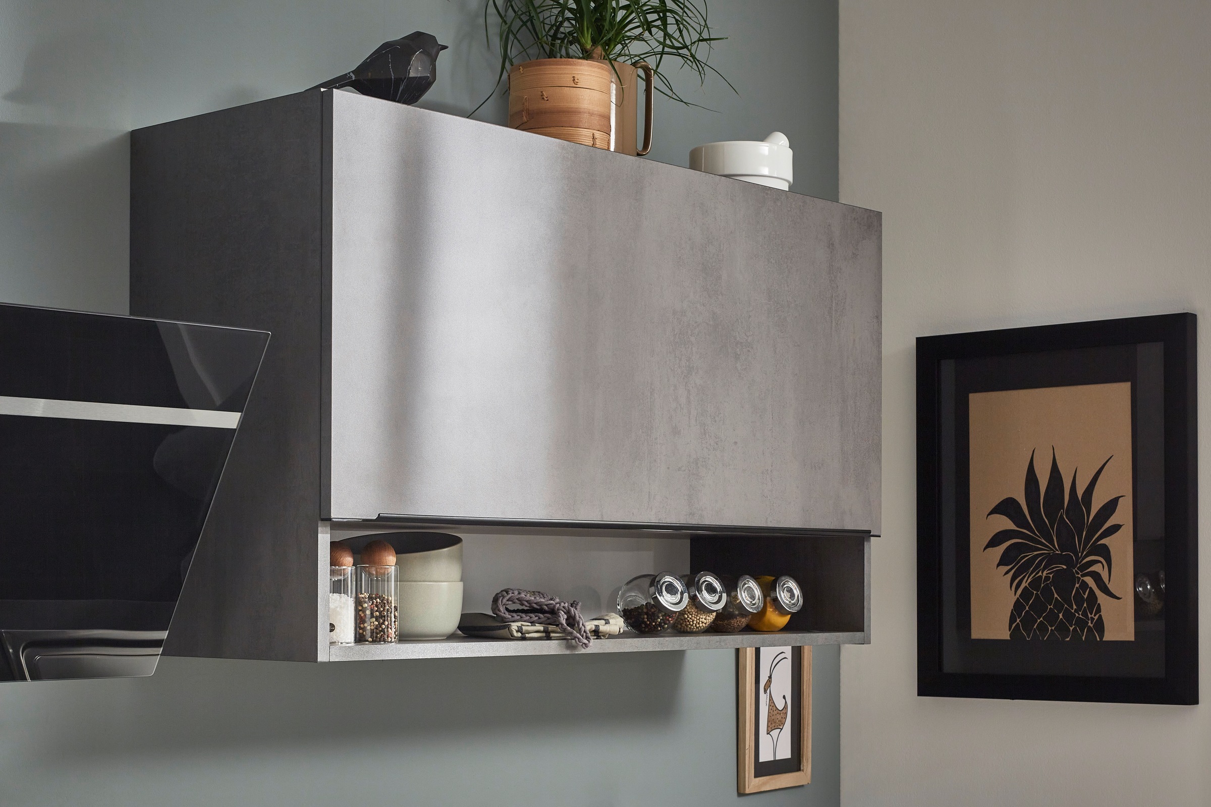 BASIC by Balculina Küchenzeile »Boston«, Breite 200 + 123 cm, wahlweise mit E-Geräten
