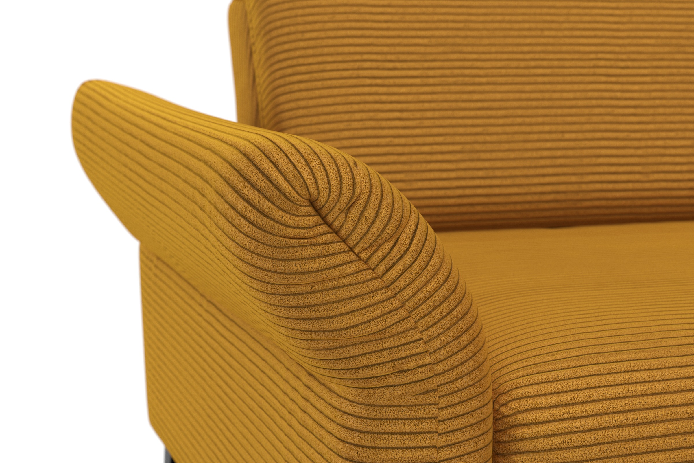 INOSIGN Ecksofa »Coco L-Form«, Sitztiefen-, Arm- und Kopfteilverstellung, Cord-Bezug, Fußhöhe 15 cm