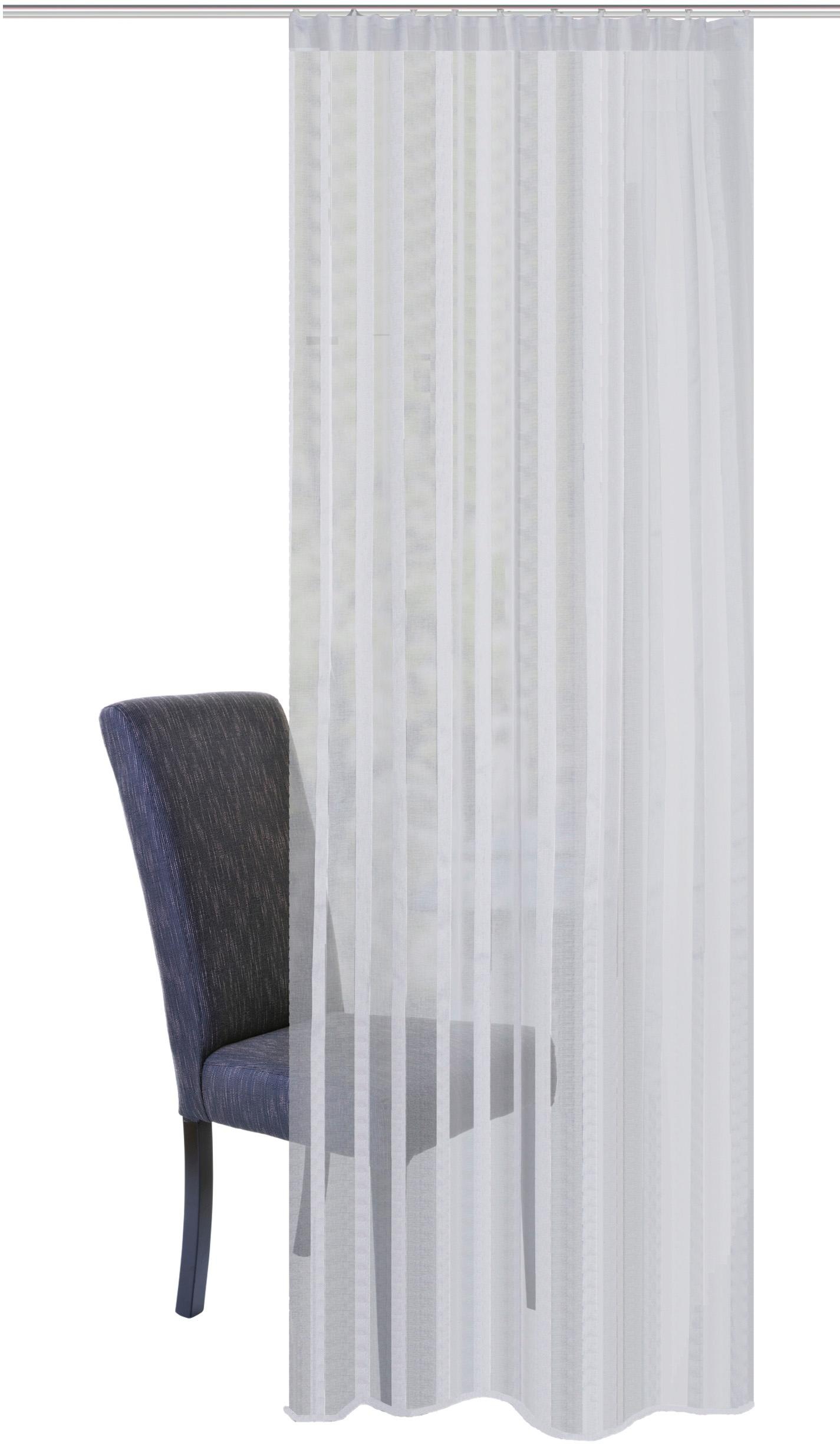 HOME WOHNIDEEN Gardine »EIKE«, (1 St.), HxB: 245x140, KOMBIBANDSCHAL LÄNGSS günstig online kaufen
