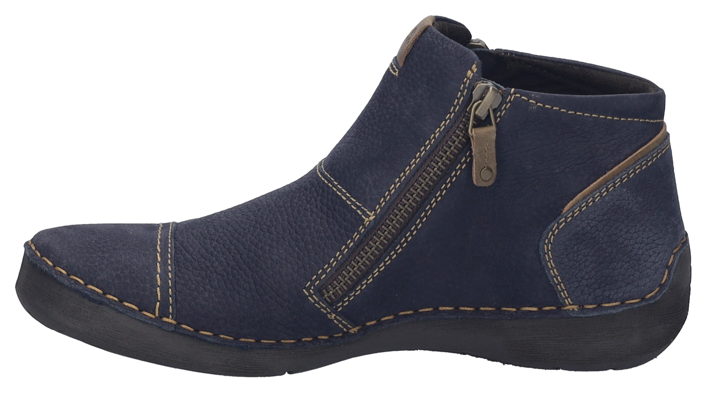 Josef Seibel Keilstiefelette »Fergey 46«, Boots, Komfortschuh mit Wechselfußbett aus Leder