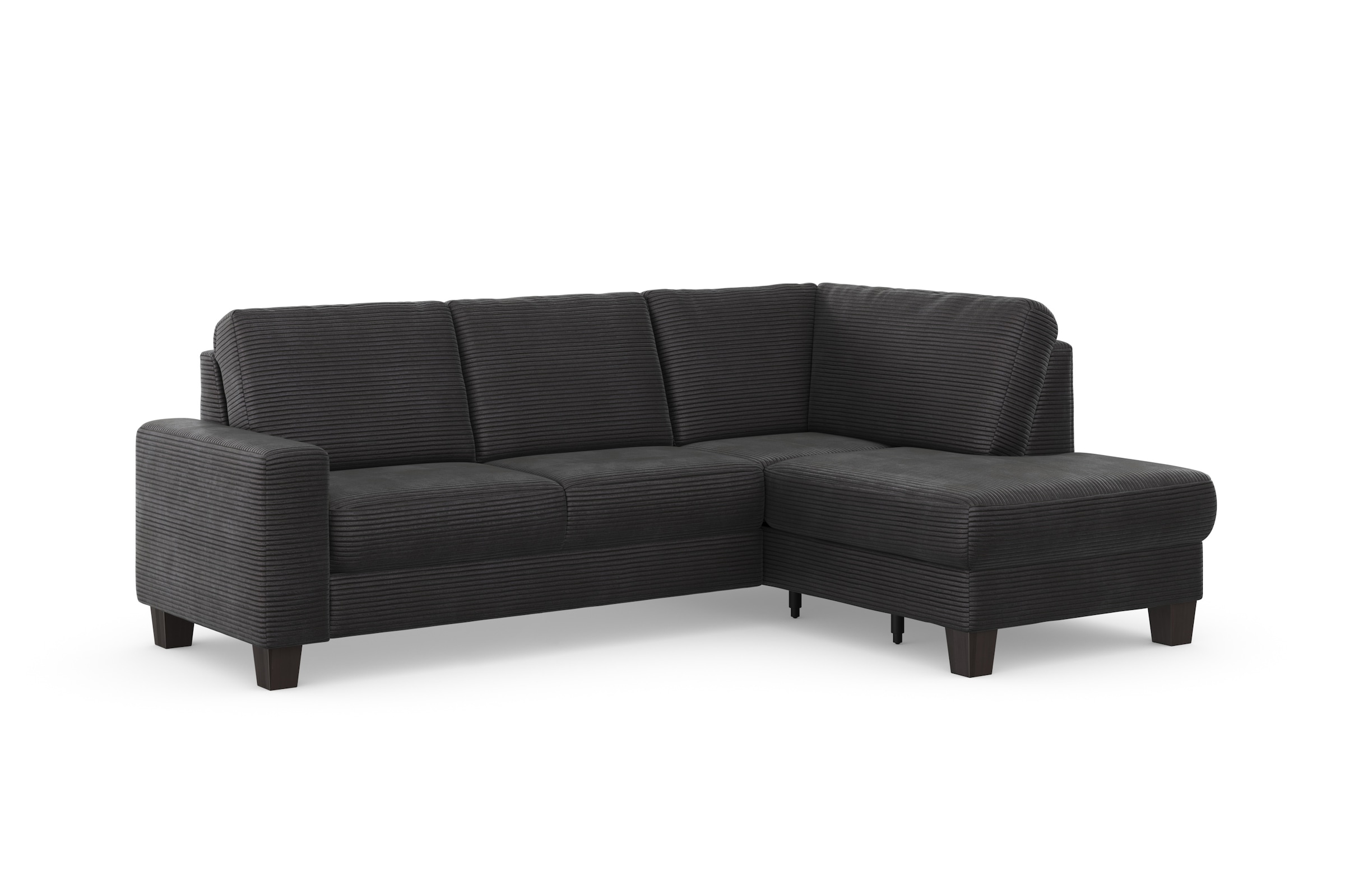 Home affaire Ecksofa »Summer L-Form«, mit Ottomane, mit oder ohne Bettfunktion und Bettkasten, Cord-Bezug