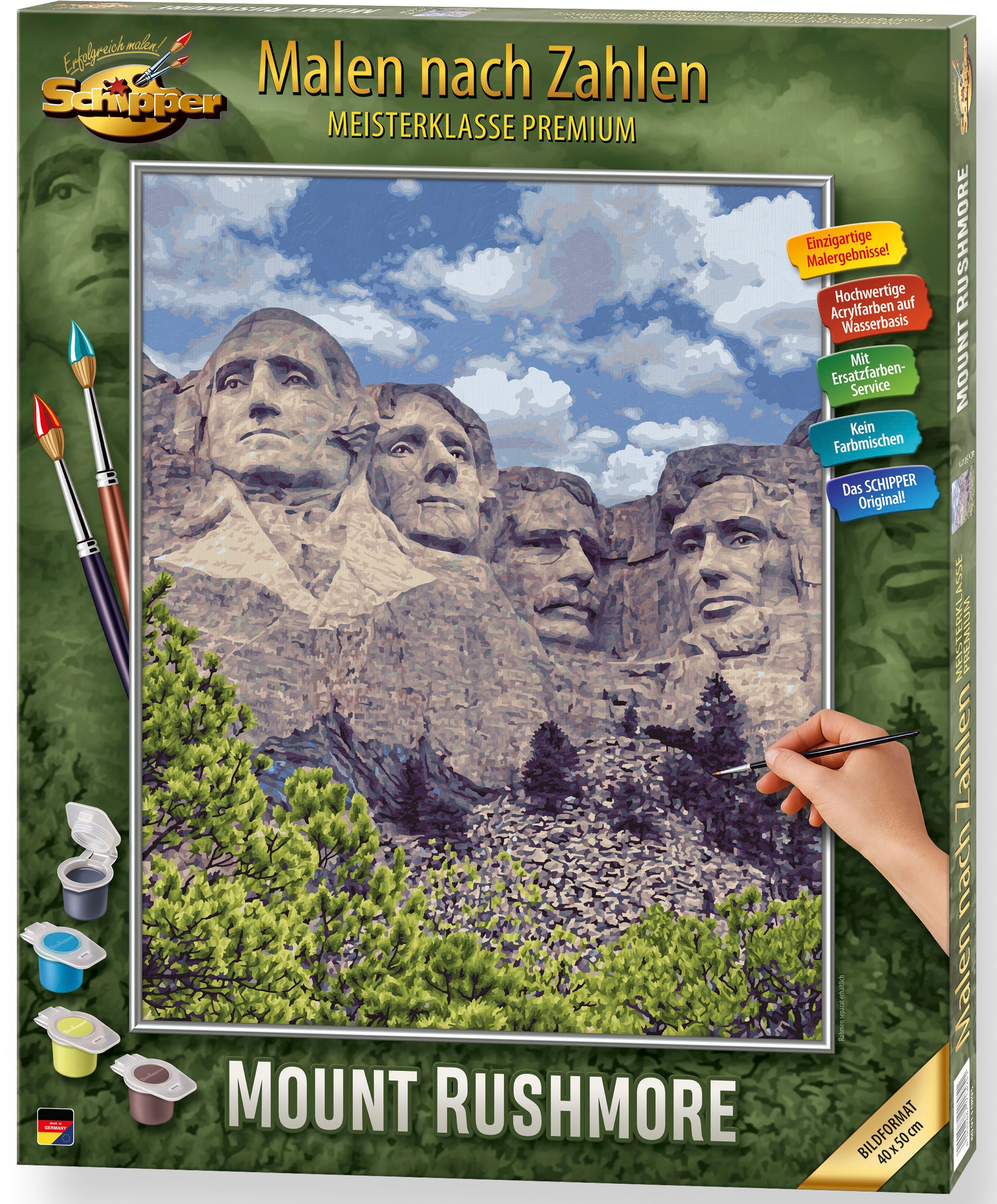 Schipper Malen nach Zahlen »Meisterklasse Premium - Mount Rushmore«, Made in Germany