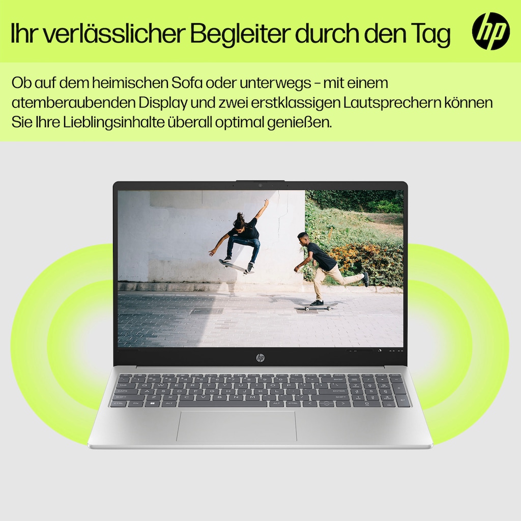 HP Notebook »15-fd0077ng«, 39,6 cm, / 15,6 Zoll, Intel, Core i7, Iris Xe Graphics, 512 GB SSD