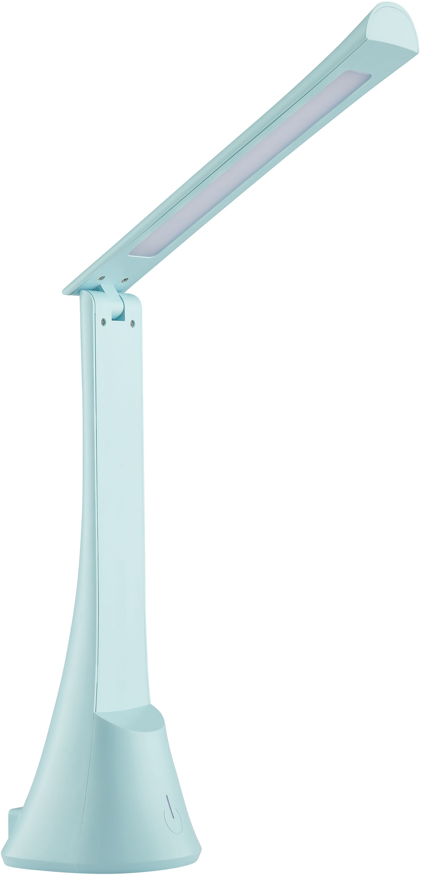 Brilliant LED Tischleuchte »Idana« LED-Modul 1 Stk. Kaltweiß mit Akku, 37 cm, 350 lm, 5500 K, Touchdimmer, USB, hellblau