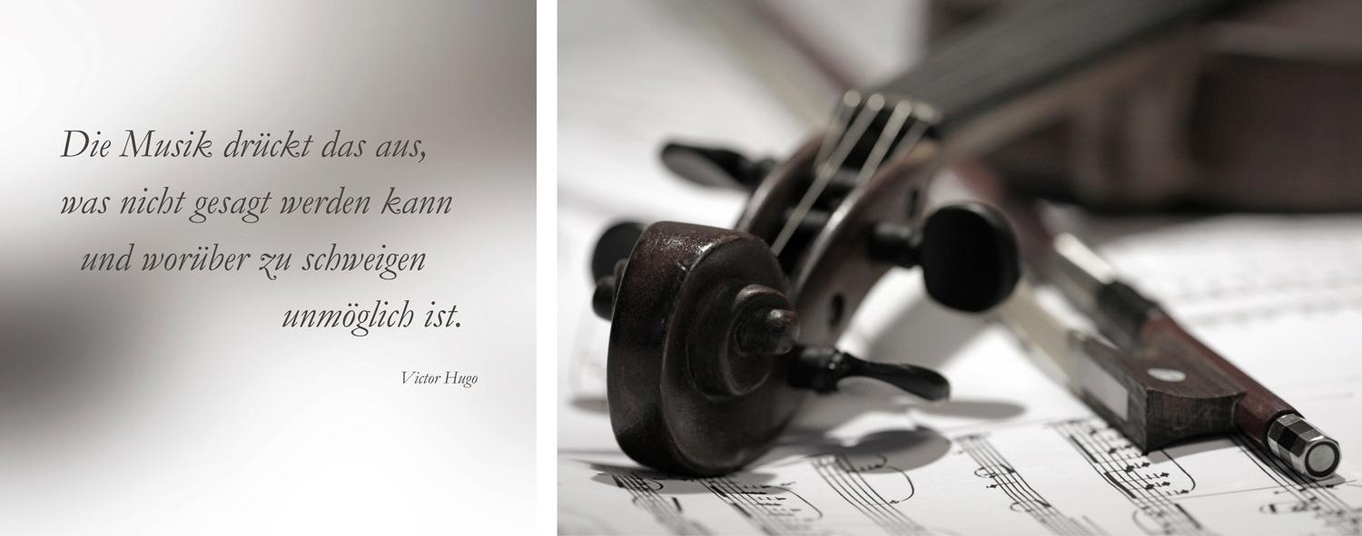 queence Leinwandbild »Musik«, Musiker-Kunst-Modern-Spa-Spa Bilder-Sprüche-Sprüche & Texte-Schriftzug-Schriftzüge-Liebessprüche, (Set), Premium-Leinwandstoff, Handarbeit aus Deutschland, Zitat, 2er Set