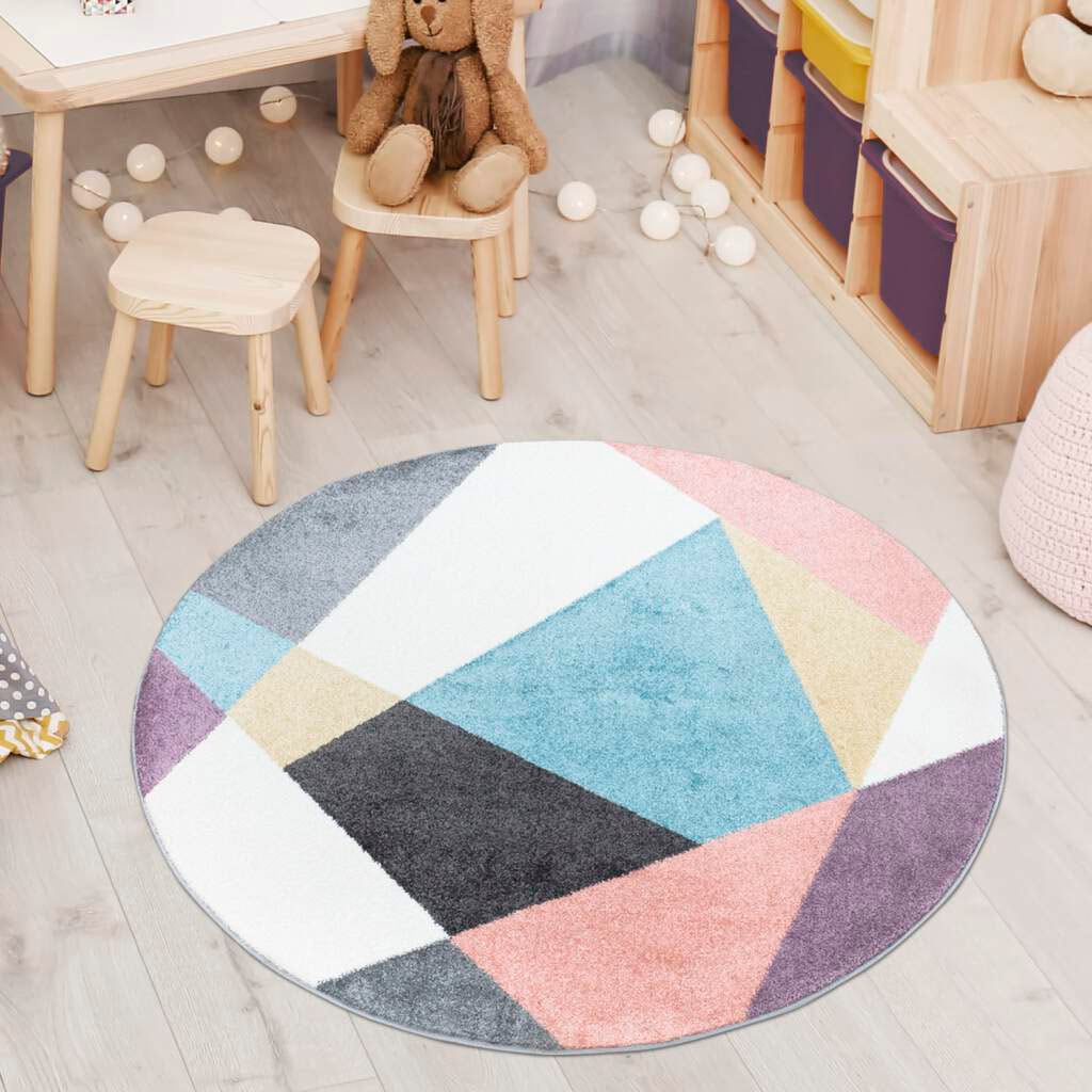 Carpet City Teppich »YOUNG915«, rund, 11 mm Höhe, Moderner Jugend- Kinder Teppich, ideal für Jugendzimmer