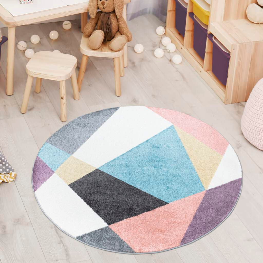 Carpet City Teppich »YOUNG915«, rund, 11 mm Höhe, Bunter Kinderteppich mit günstig online kaufen