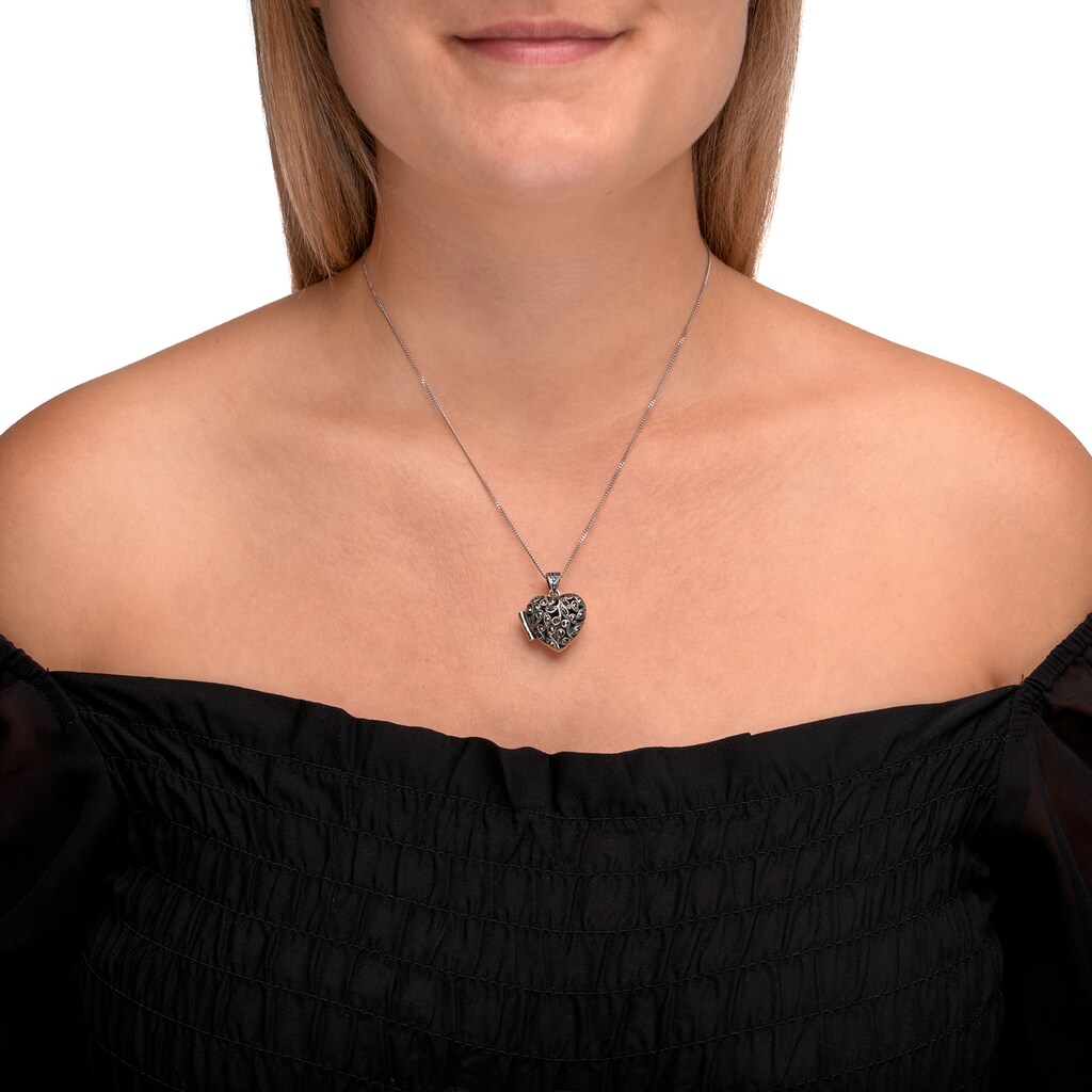 Zeeme Kette mit Anhänger »925/- Sterling Silber Markasit«