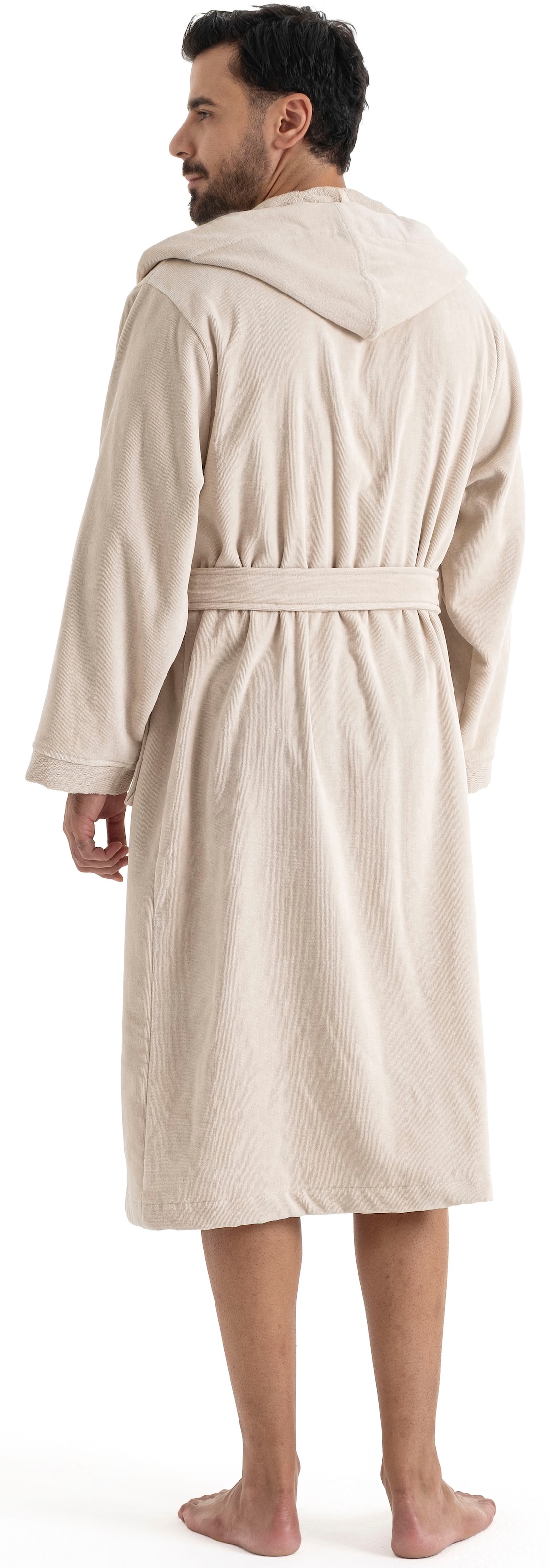 OTTO home Unisex-Bademantel »Fenya, 330 g/m², ideal für Sauna & Spa, Hotelbademantel, Morgenmantel«, (1 St.), Reißverschlusstaschen, weich mit GRATIS-Zugabe: 1x Duschtuch 70x140 cm