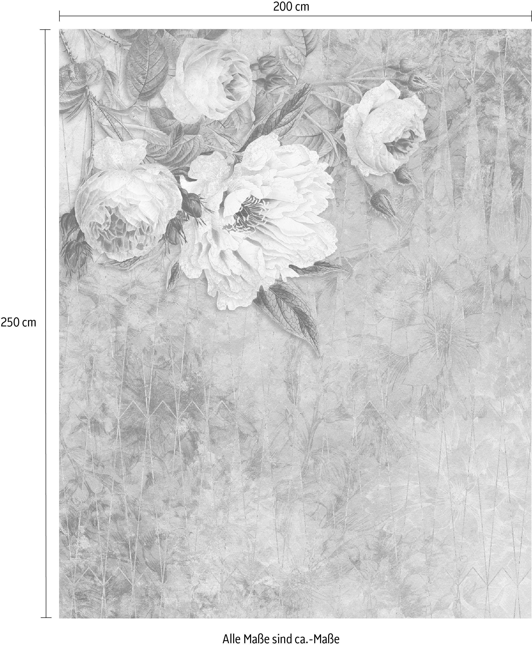 Komar Vliestapete »Digitaldruck Vlies - La Rosa - Größe 200 x 250 cm«, bedruckt, Wohnzimmer, Schlafzimmer