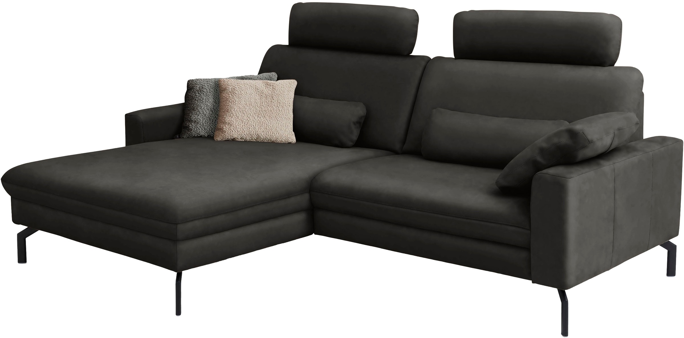 Die PlanBar Ecksofa »PN-EM20028 L-Form mit Kopfstützen«, wahlweise mit motorischem Canape