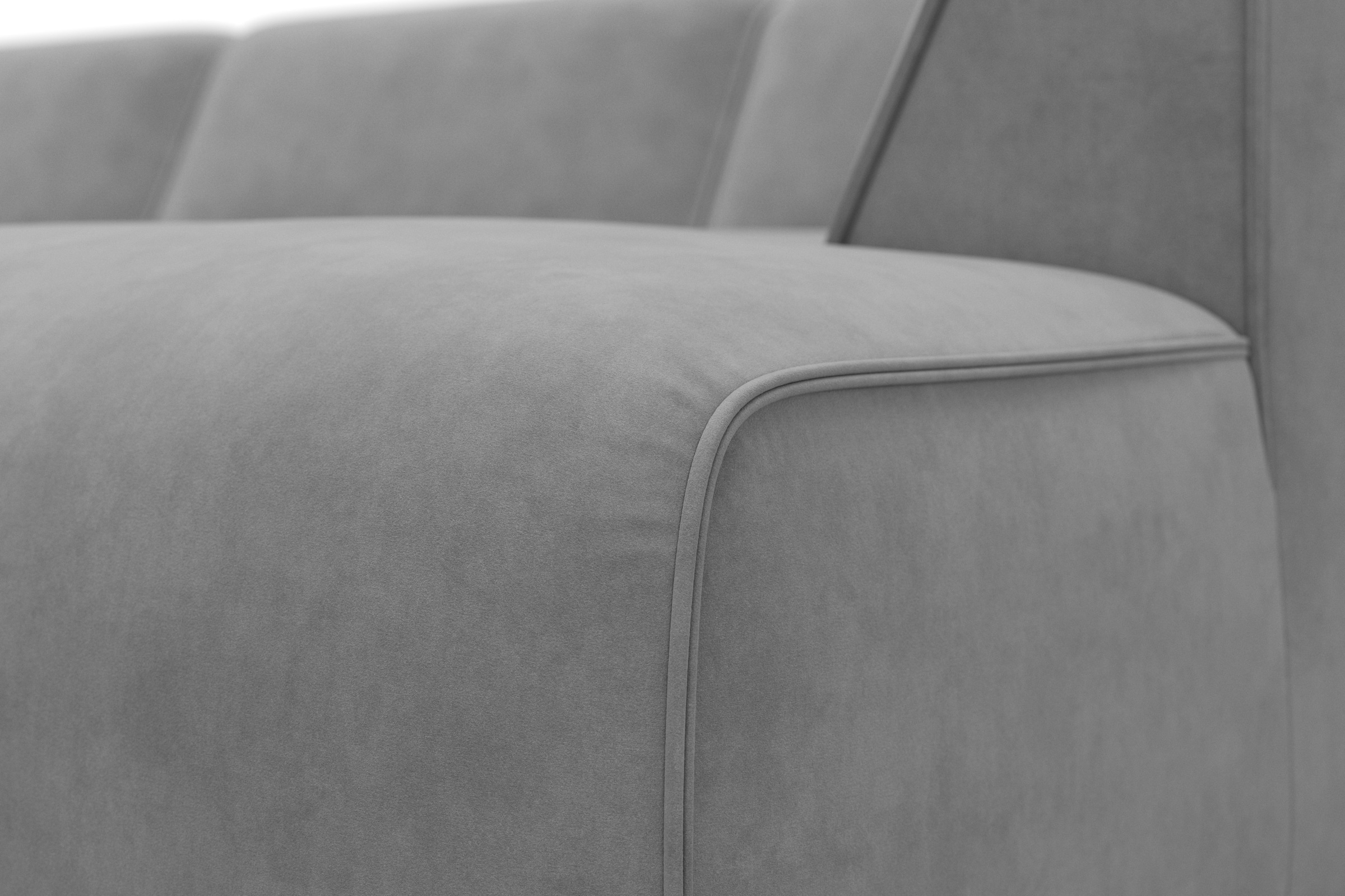 RAUM.ID Wohnlandschaft »Merid U-Form, jederzeit durch Module erweiterbar, B/T/H: 367/206/70 cm«, als Modul oder separat verwendbar, für individuelle Zusammenstellung