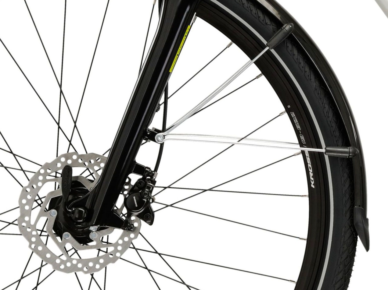 Kross Trekkingrad »KROSS Herren-Trekkingrad 28" Trans 5.0 Grau 18 Gänge 2026« 18 Gang Shimano CUES U3020 Schaltwerk Kettenschaltung