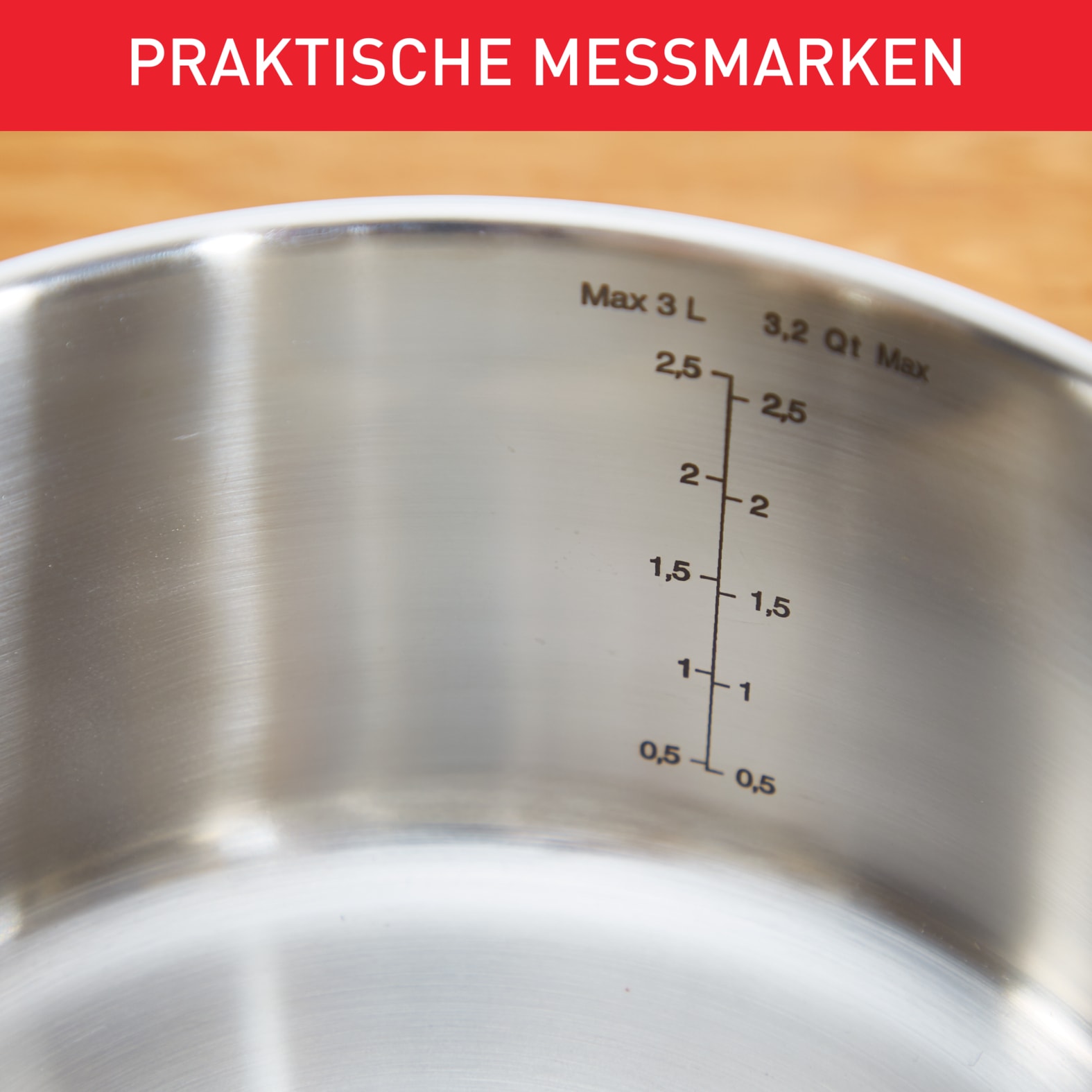Tefal Topf-Set »Duetto Induktion, robust und hochwertig, Induktions Töpfe Set« Set, 1x Stielkasserolle 16 cm, je 1 Kochtopf mit Deckel 18/20/22/24 cm, 9 Stk. tlg. Edelstahl