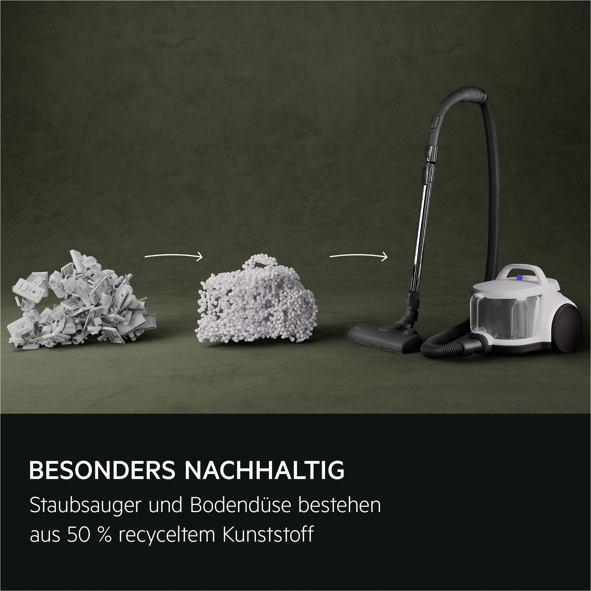 AEG Bodenstaubsauger »CLEAN 5000 BEUTELLOSER STAUBSAUGER (AL51C1LDB)« 1000 W beutellos Kraftvolle Reinigung mit waschbarem HEPA‑Filter für sauberere Luft