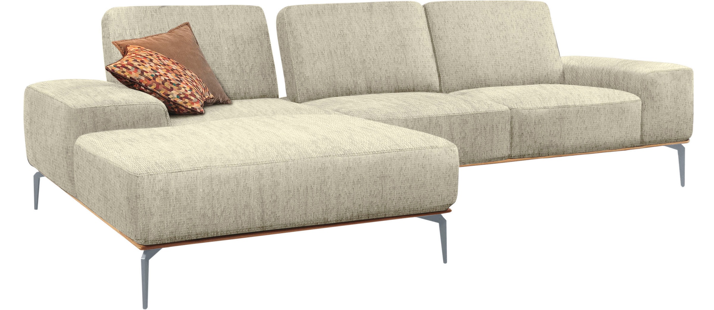 W.SCHILLIG Ecksofa "run, Designsofa mit tollem Sitzkomfort, bequem, L-Form" günstig online kaufen