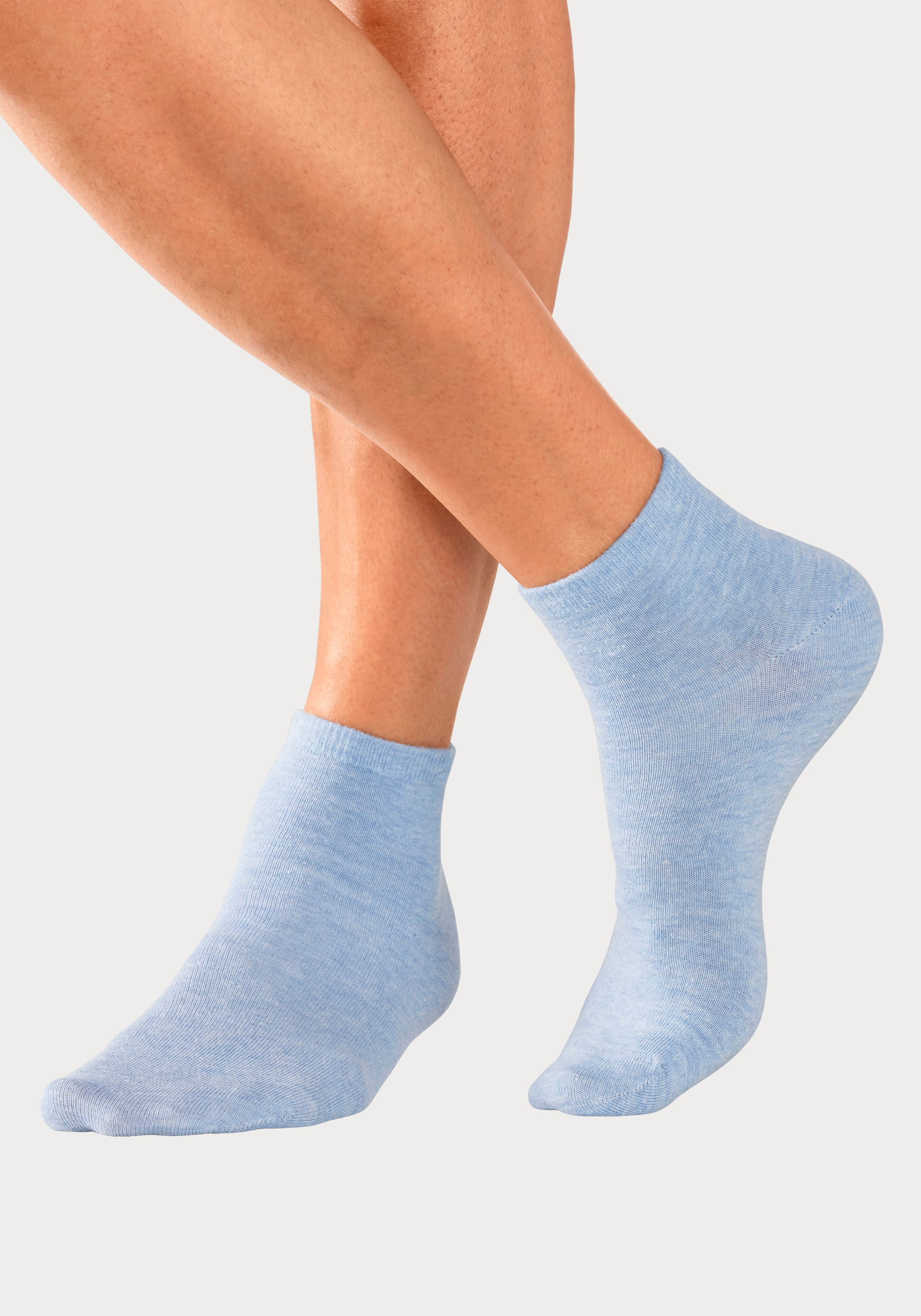 Bench. Kurzsocken, (Packung, 6 Paar), mit eingestricktem Markenlogo im Bündchen