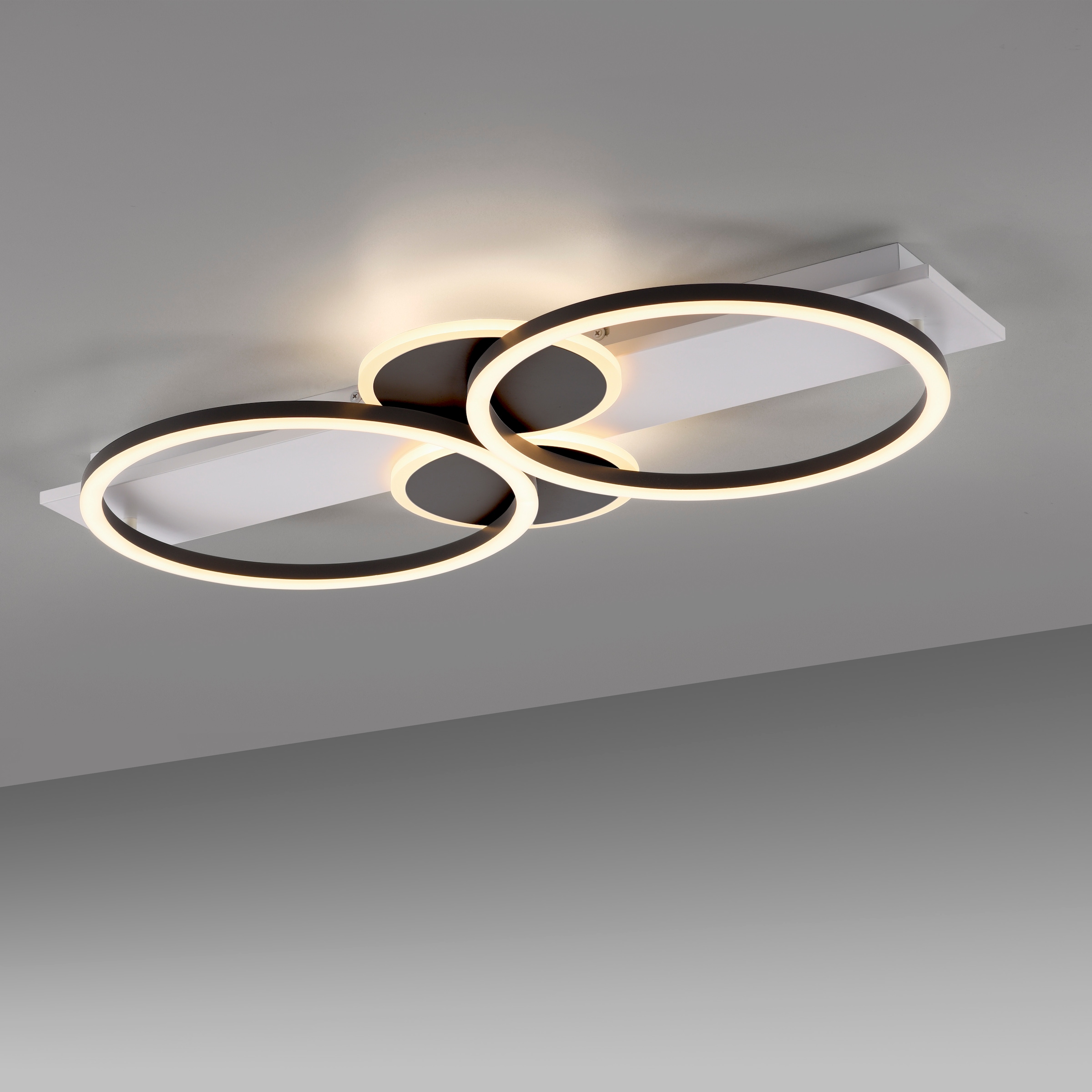 JUST LIGHT Deckenleuchte »TROOPER«, 2 flammig, Leuchtmittel LED-Board | LED fest integriert, LED, separat steuerbar (Schalter)