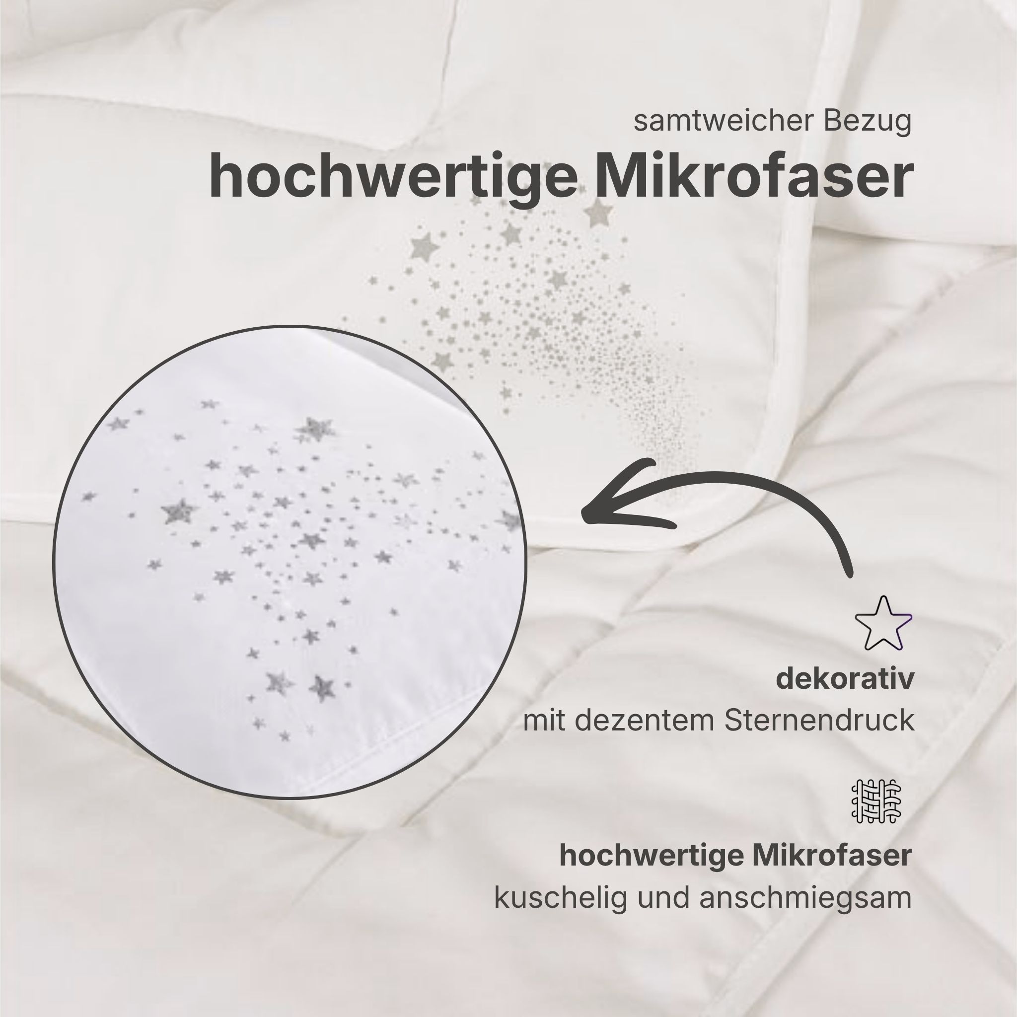 OTTO home »Baca, Bettdecke 135x200 cm, 155x220 cm und weitere Größen« leicht Füllung aushochwertiger6D-Hohlfaser Bezug Polyester 1 Stk. tlg. Bettdecken, Sommer, Winter, 4-Jahreszeiten, Decke