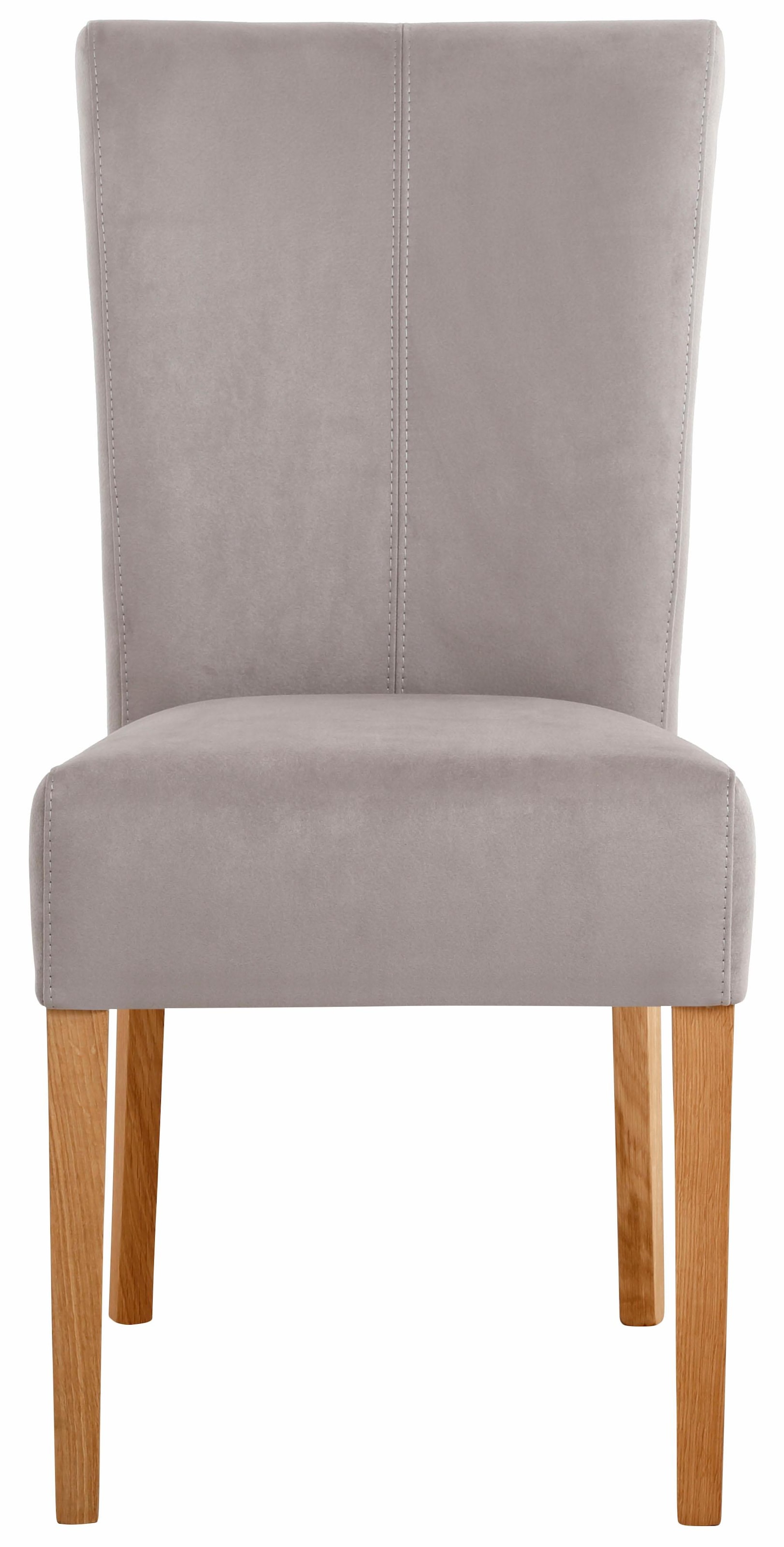 Home affaire Esszimmerstuhl »Queen Polsterstuhl BESTSELLER«, (Set), 2 St., Luxus-Microfaser, verschiedene Bezüge, Gestell Massivholz