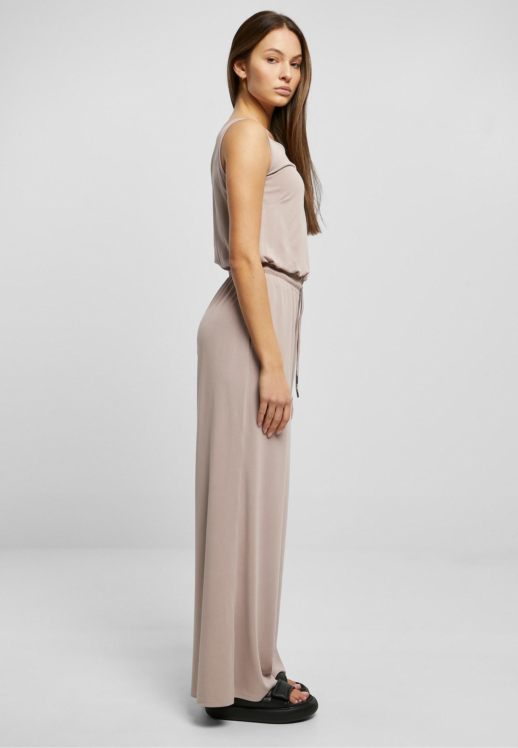 URBAN CLASSICS Jumpsuit »Urban Classics Damen Ladies Long Sleevless Modal Jumpsuit« 1 Stk.