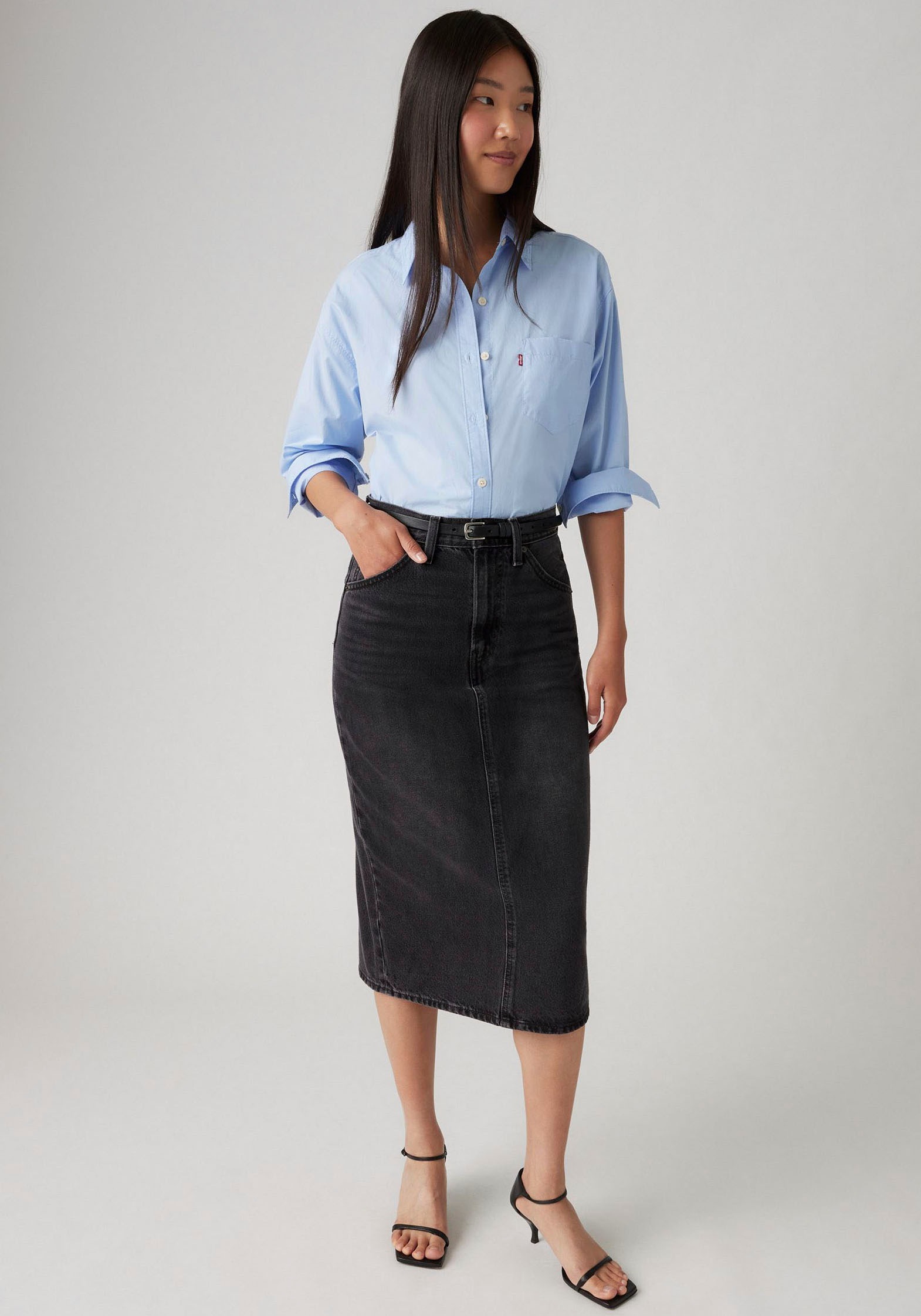 Levi's® Jeansrock »HR BACK SLIT SKIR« mit Schlitz hinten