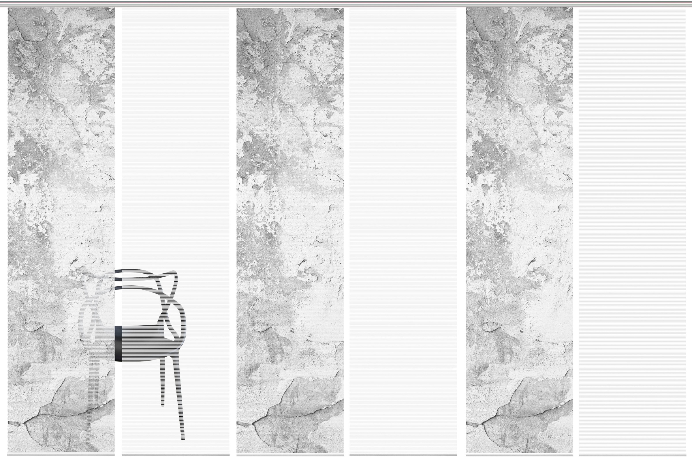 Vision S Schiebegardine »RAGUL 6er SET« Paneelwagen 6 Stk. tlg. Schiebevorh günstig online kaufen