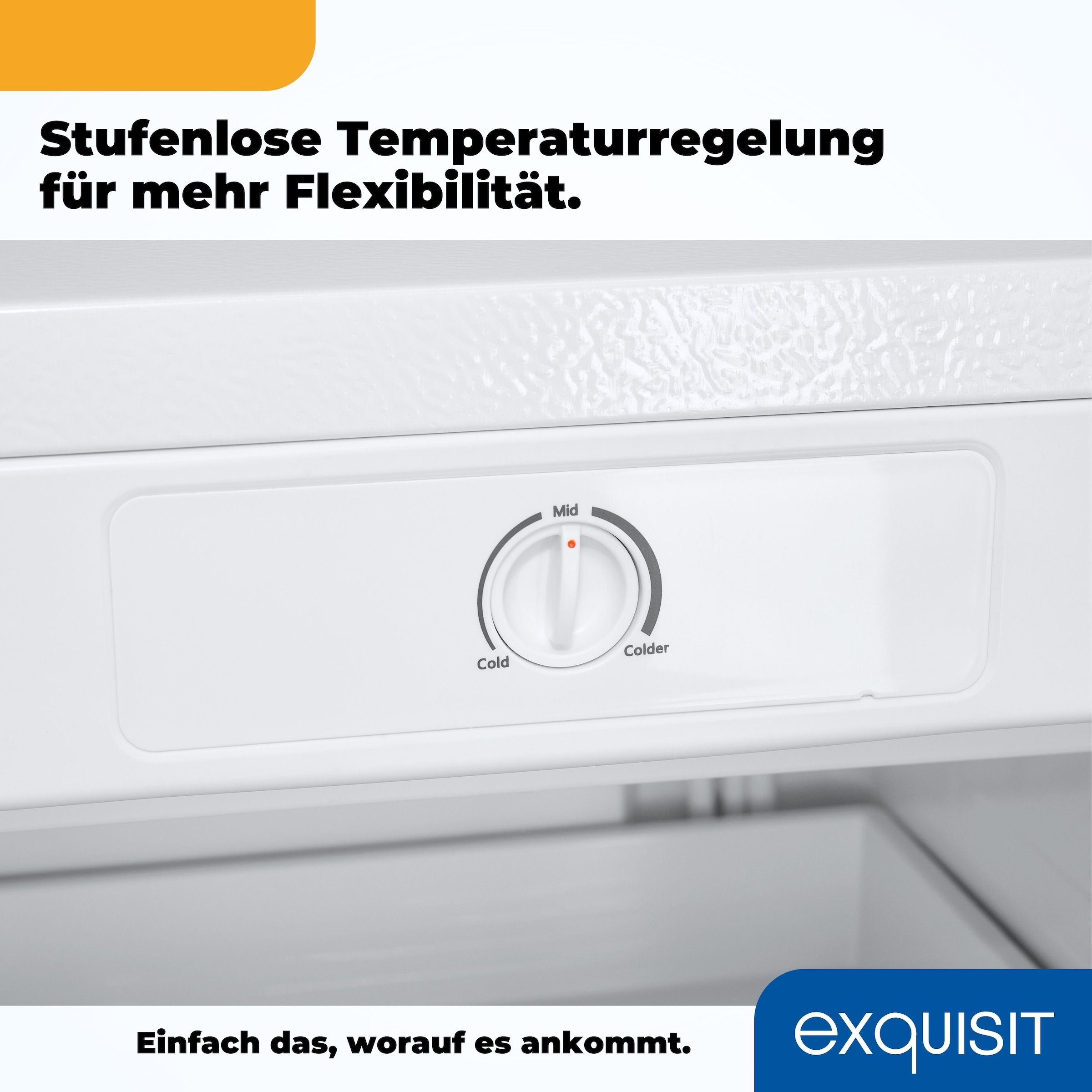 exquisit Gefrierschrank »GS230-H-010E« 143,4 cm hoch 55 cm breit 4*-Gefrierschrank  mit praktischem Griff – leicht & bequem zu öffnen