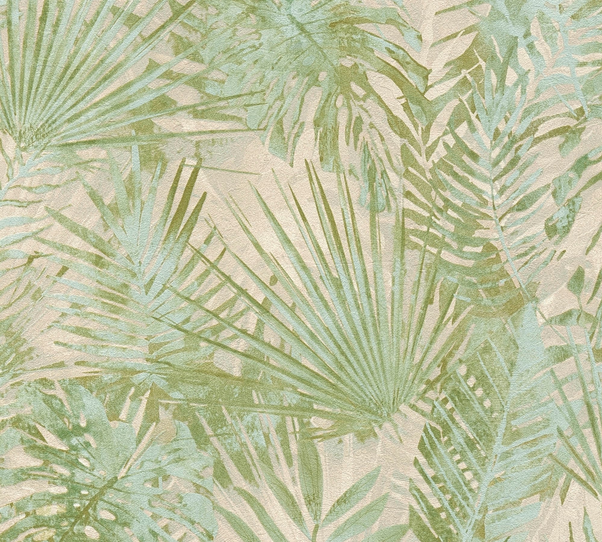 A.S. Création Vliestapete »Natural Living Dschungelblätter«, matt-gemustert-neutral, Dschungel Tapete Vlies Vlies Wand Tapeten Wohnzimmer Schlafzimmer Flur