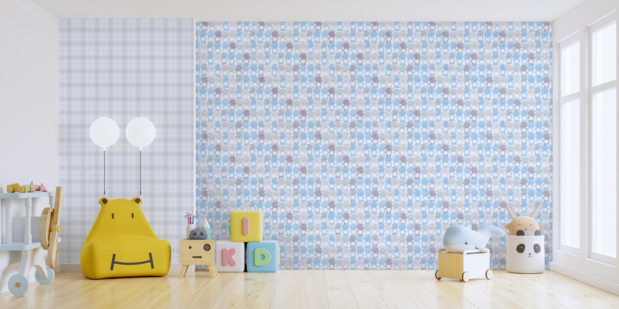 A.S. Création Vliestapete »Little Love«, kariert-grafisch-geometrisch, Tapete Kinder Tapeten Kinderzimmer Schlafzimmer modern Design Optik