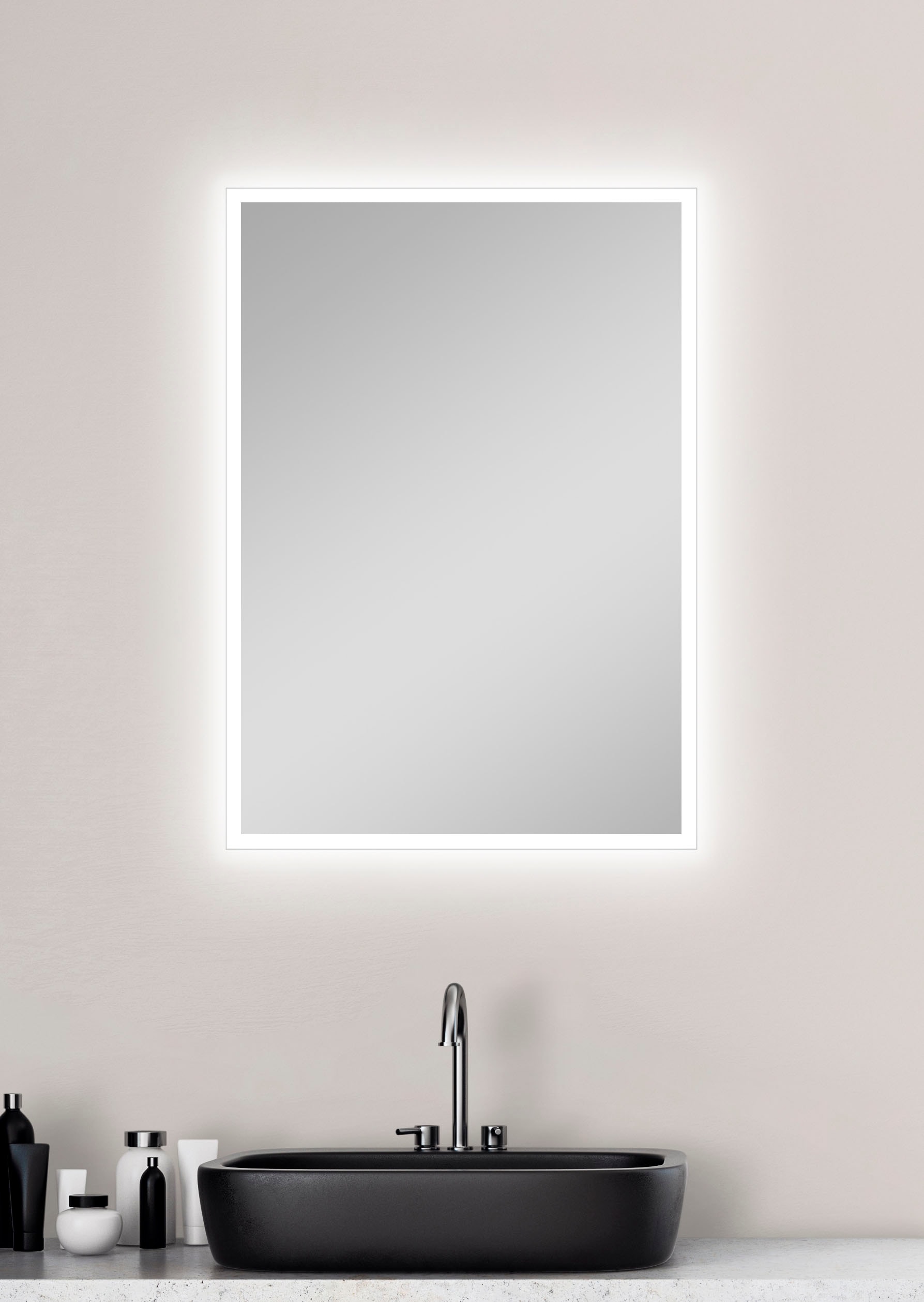 Talos Badspiegel, (1 St.), 50x70 cm - Spiegel mit Beleuchtung
