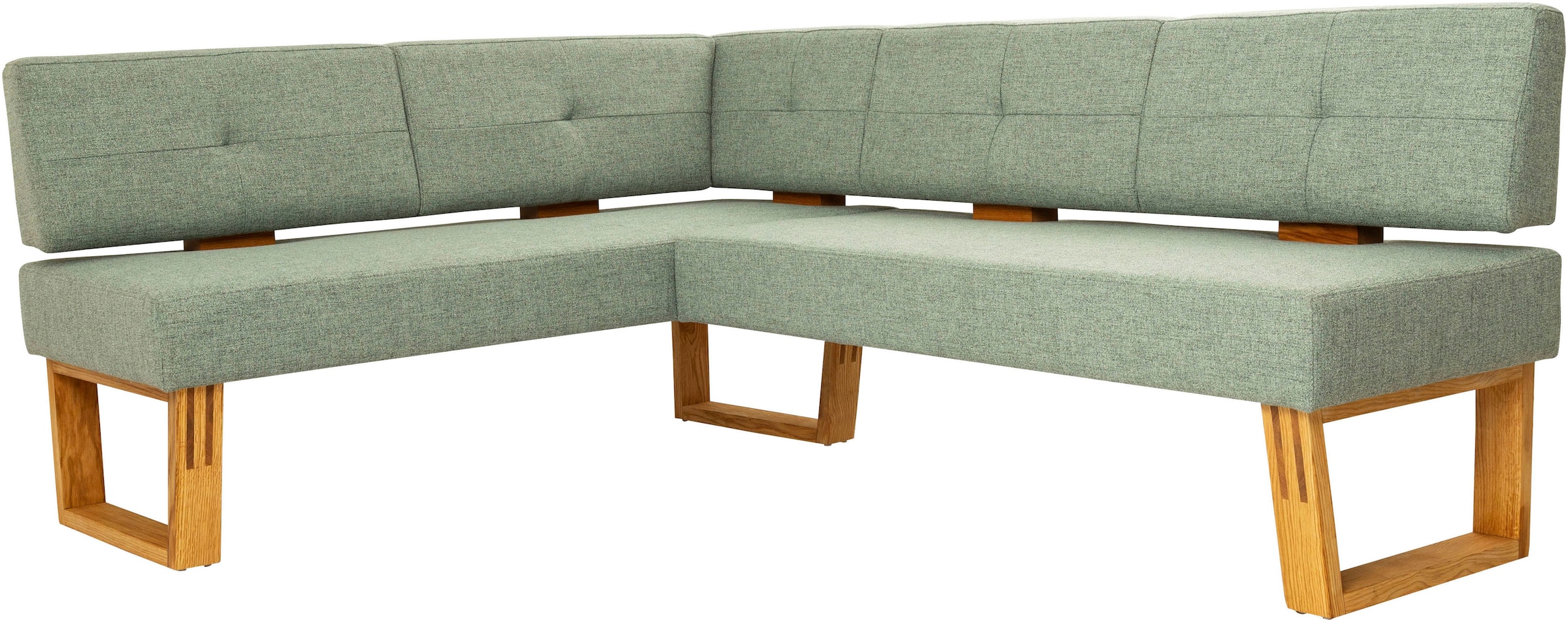 OTTO home Eckbank "Ponza Polsterbank, Esszimmerbank" mit Massivholzgestell, günstig online kaufen