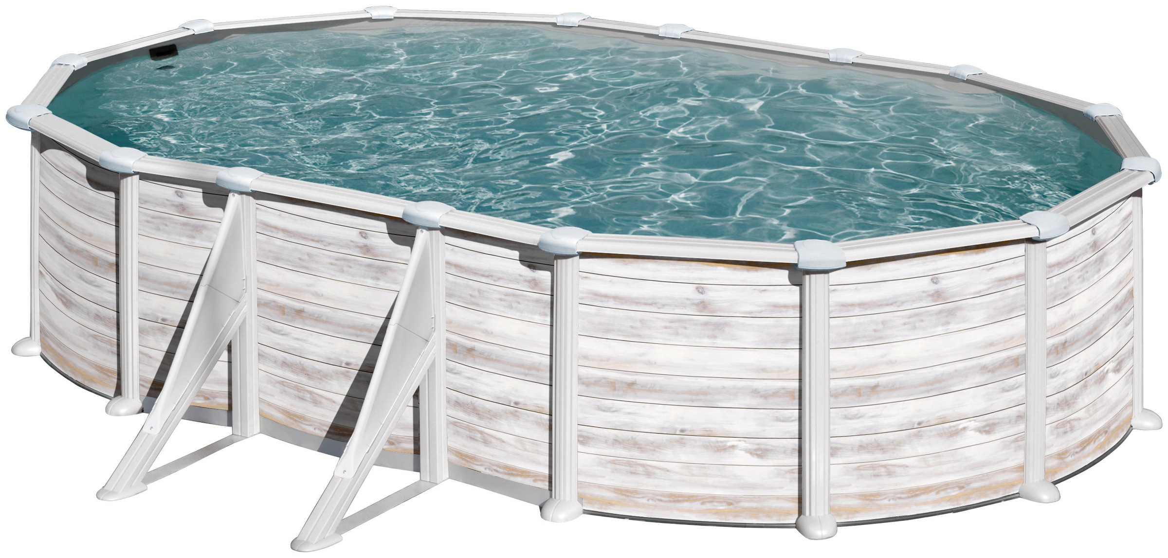 Gre Ovalpool »GROENLANDIA«, (Komplett-Set, 5 tlg.), Höhe: 132 cm, in versch. Größen erhältlich