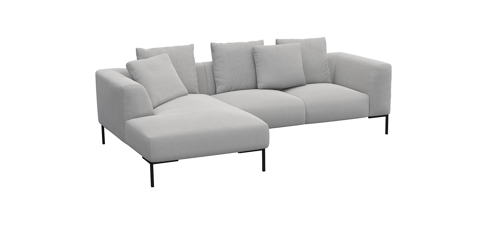 FLEXLUX Ecksofa "Sava", Taschenferderkern-Sitz mit Kaltschaum, lose Rücken- günstig online kaufen