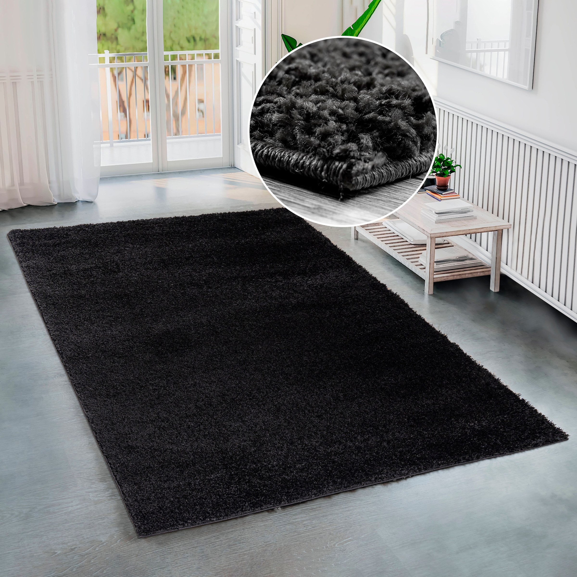 Bruno Banani Hochflor-Teppich »Shaggy Soft«, rechteckig, 30 mm Höhe, gewebt günstig online kaufen