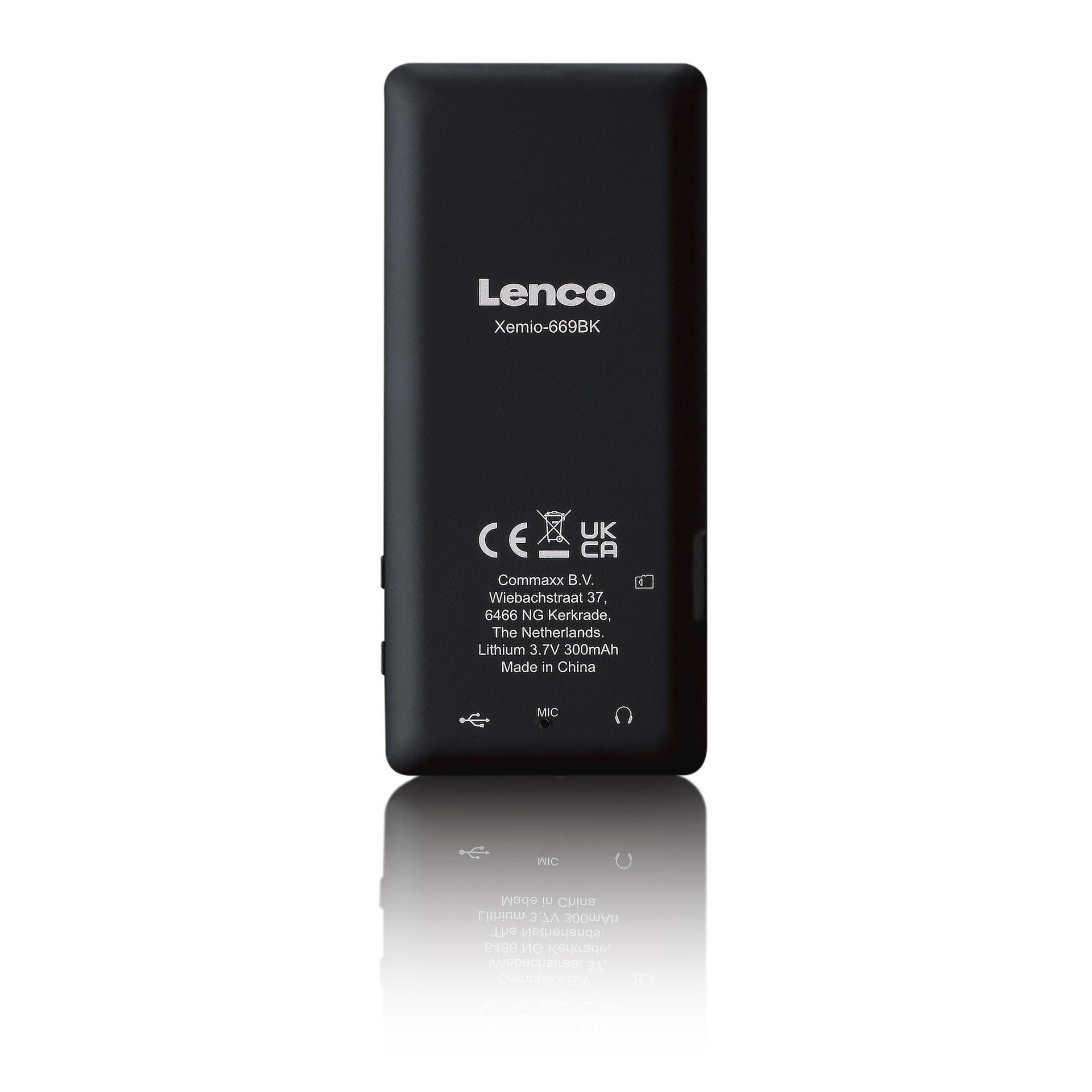 Lenco MP4-Player »Xemio-669BK MP4-Player mit großem Display Akku 8GB«, (8 GB)